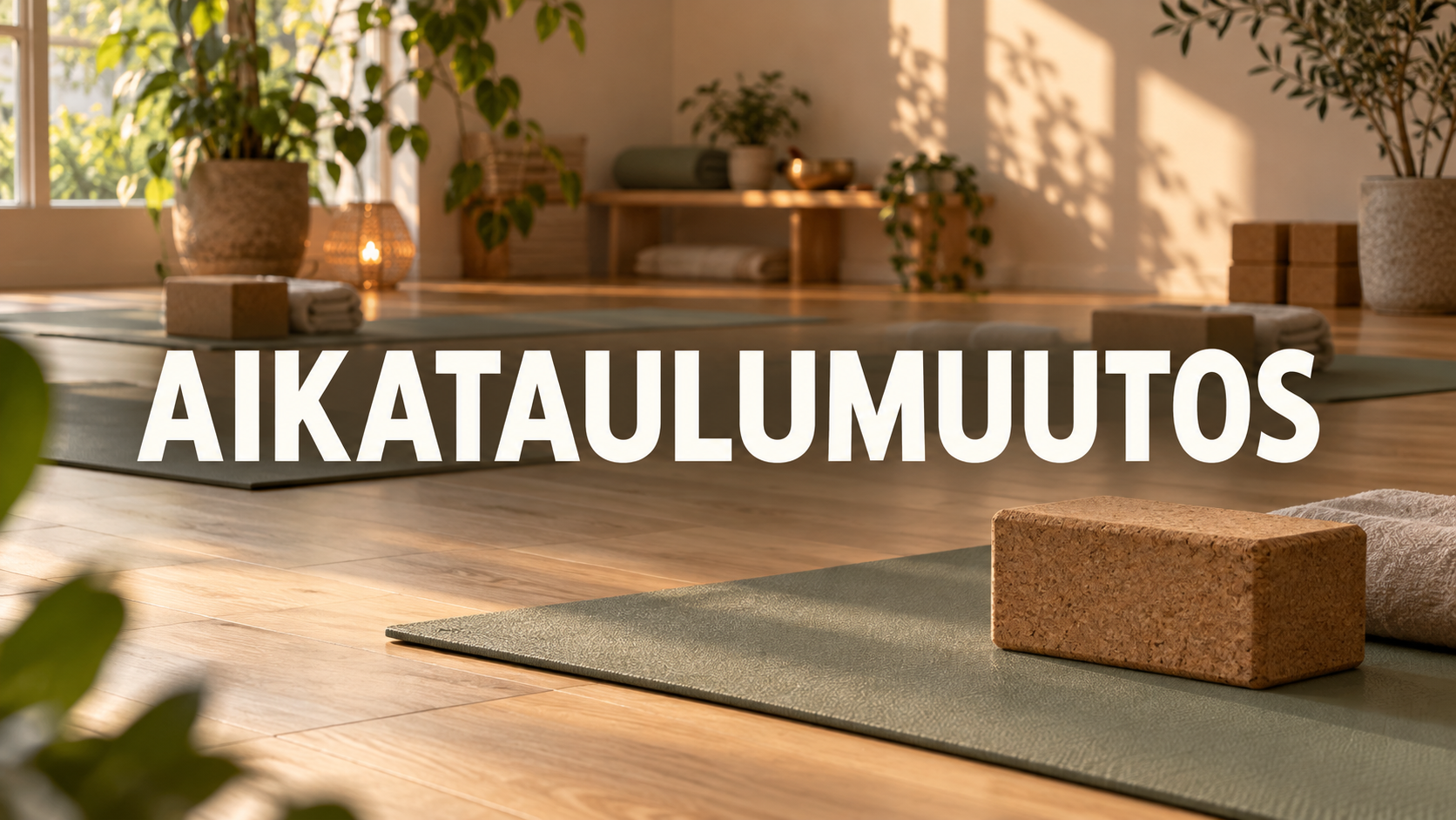 jooga ja pilates tuntia - aikataulu