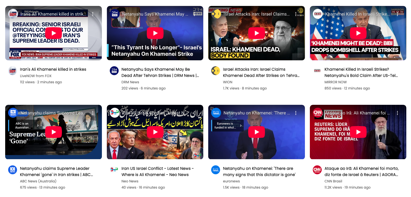 How to Track the Most Recent YouTube Videos of the Israel and U.S. Strike on Iran