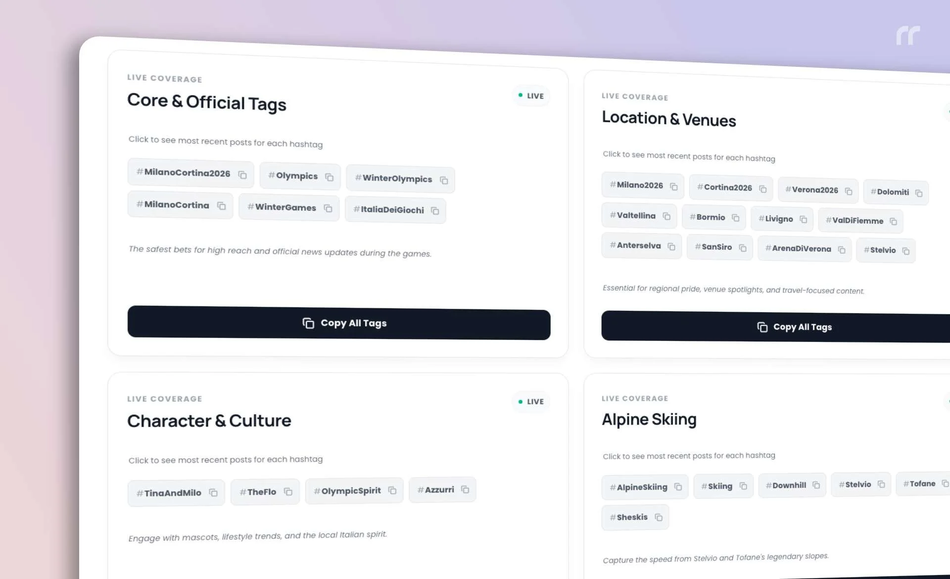 50+ Best Winter Olympics 2026 Hashtags