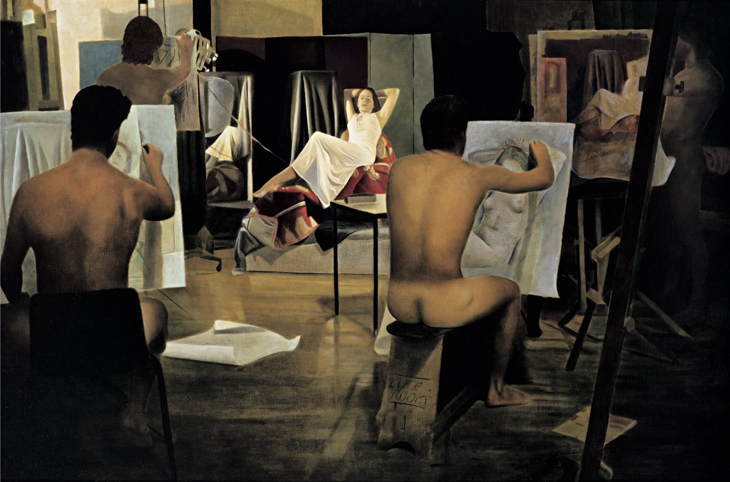 The life class, 97 x 146 cm, Sold