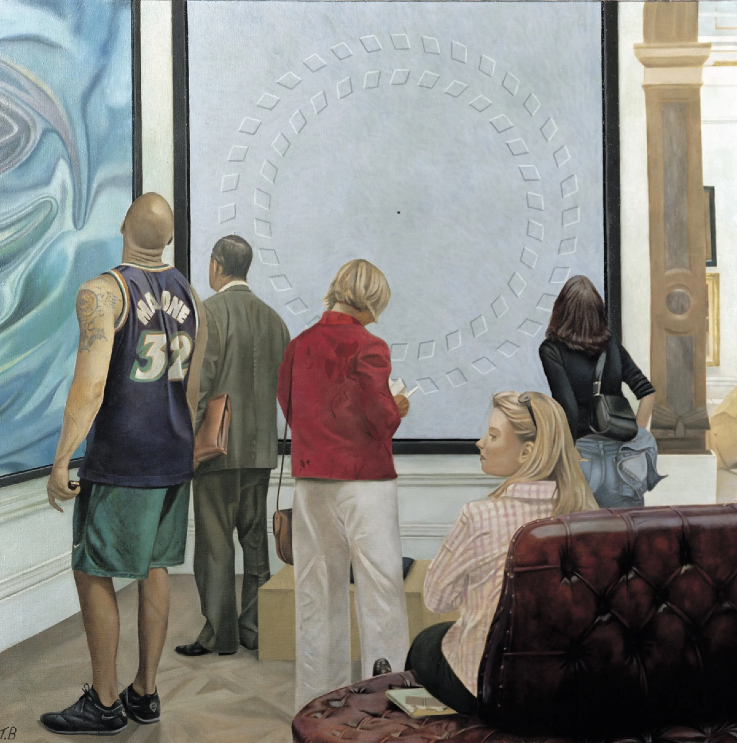 The Summer exhibition, 142 x 142 cm, Available