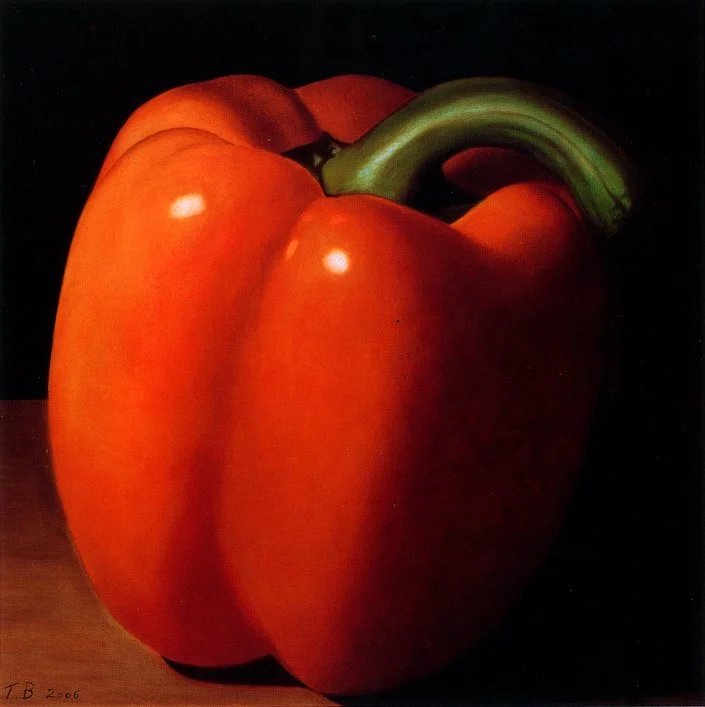 Orange pepper, 40 x 40 cm, Sold