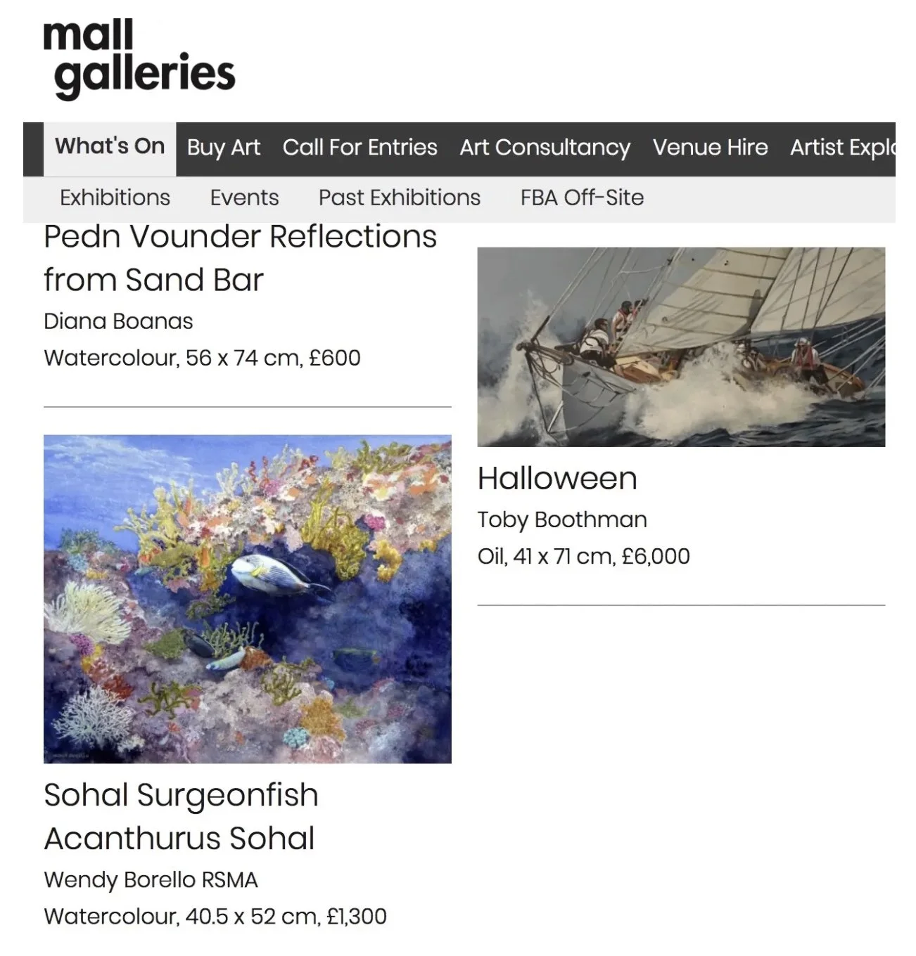 RSMA MALL GALLERIES, LONDON, September 2019