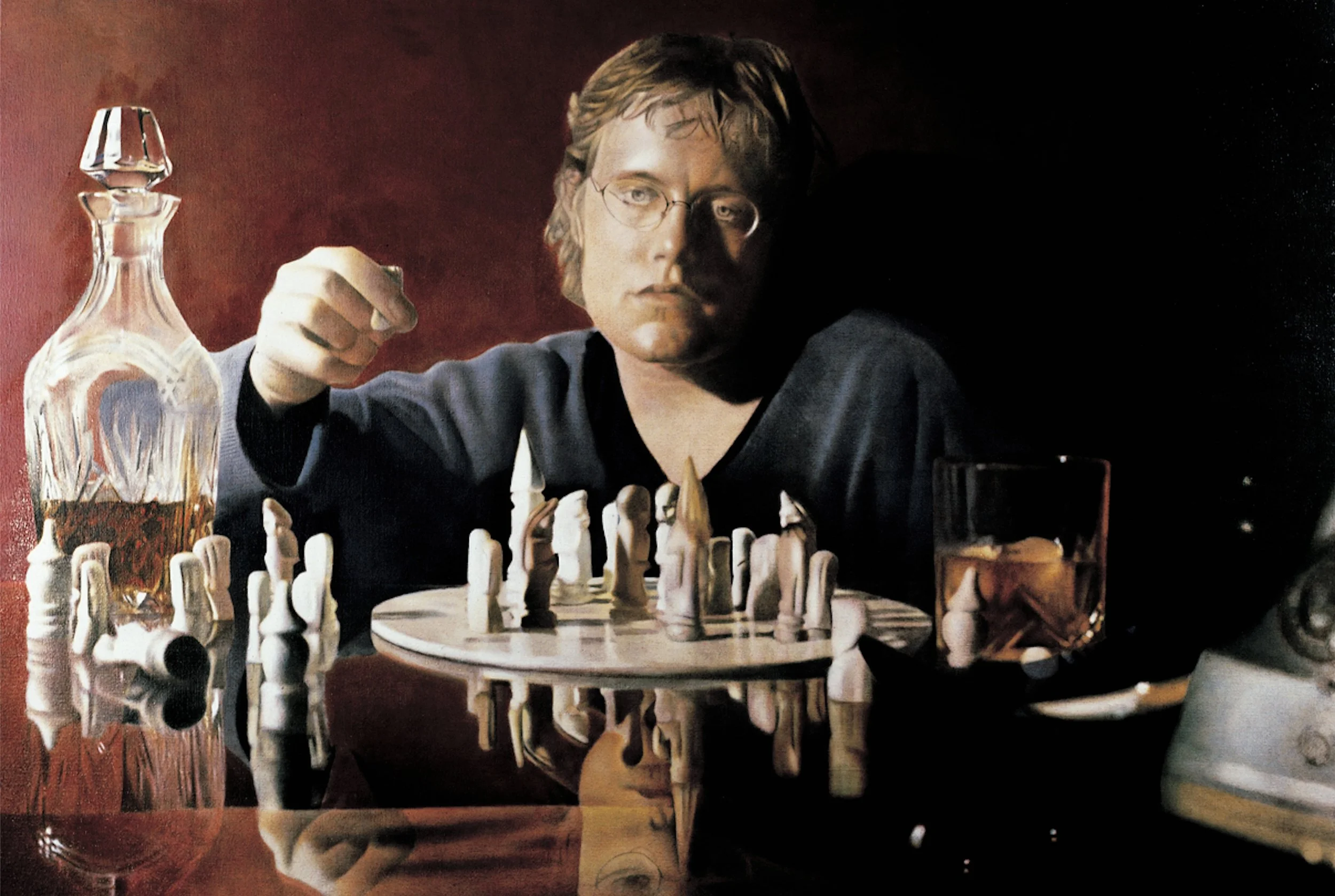 The chess player, 96 x 142 cm, Sold
