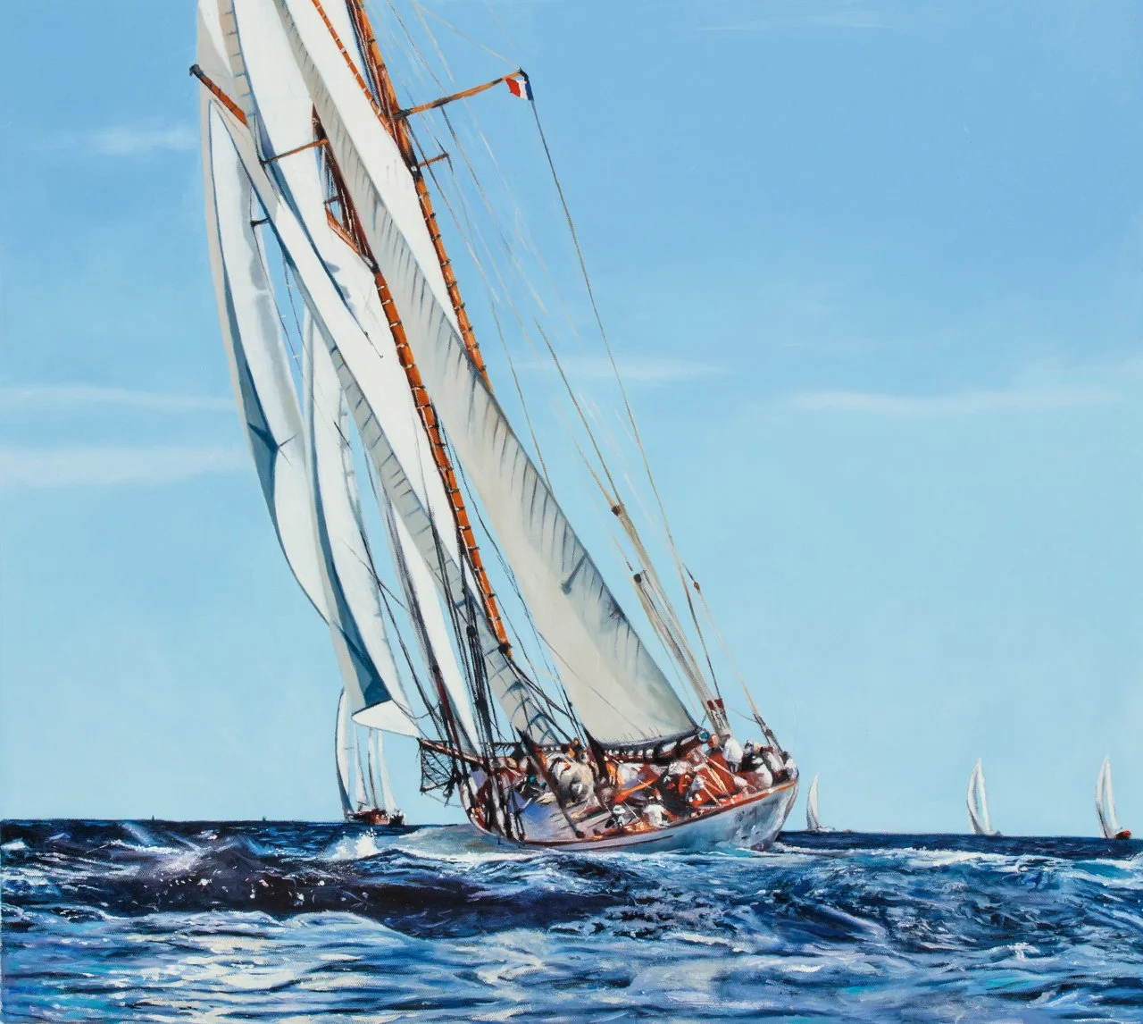 Elena in Saint Tropez, 68 x 73cm, Available