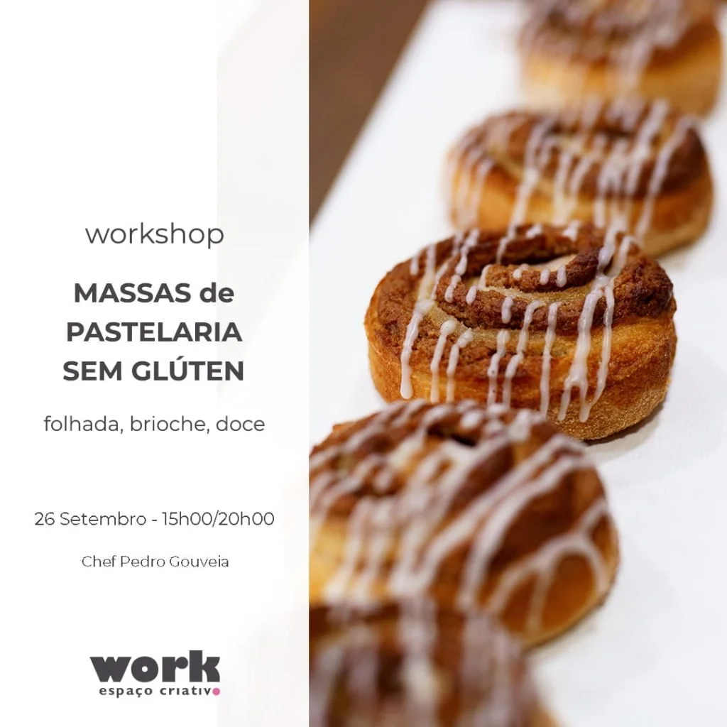 Workshop - Massas de Pastelaria sem Glúten