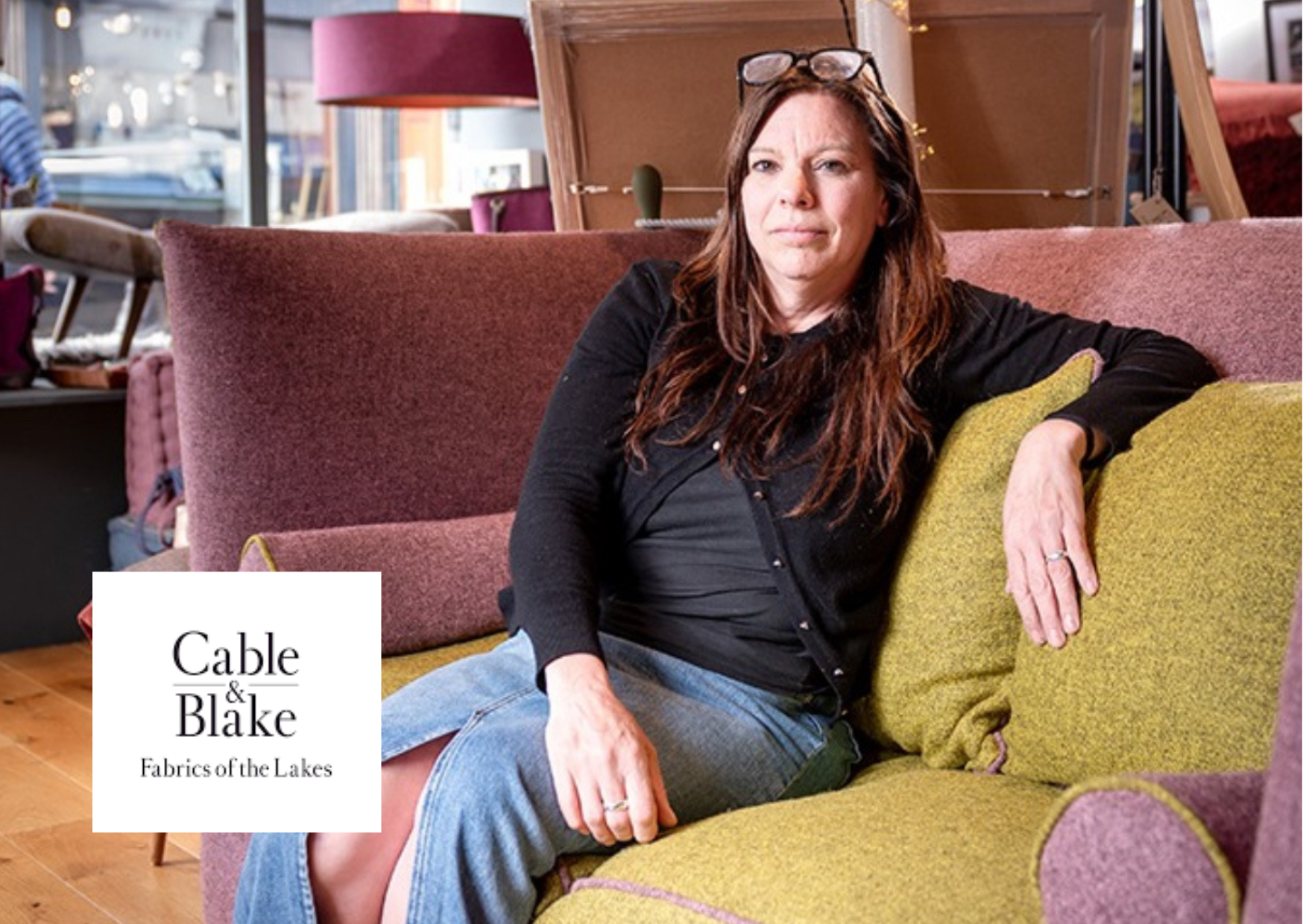 Meet Rachel of Cable and Blake, Fabric of the Lakes. An upholsterer based in Kendal with her own unique range of Herdwick fabrics and soft furnishings.  #hirecumbria