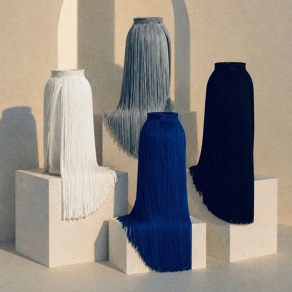 Fringe Glass Vase