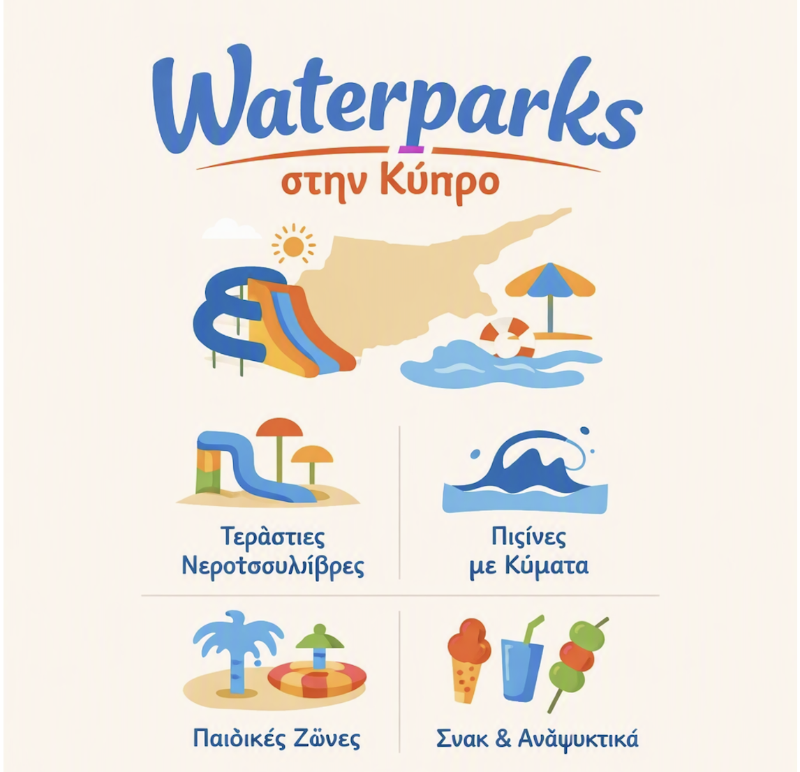 Waterparks στην Κύπρο :       Όλες οι πληροφορίες