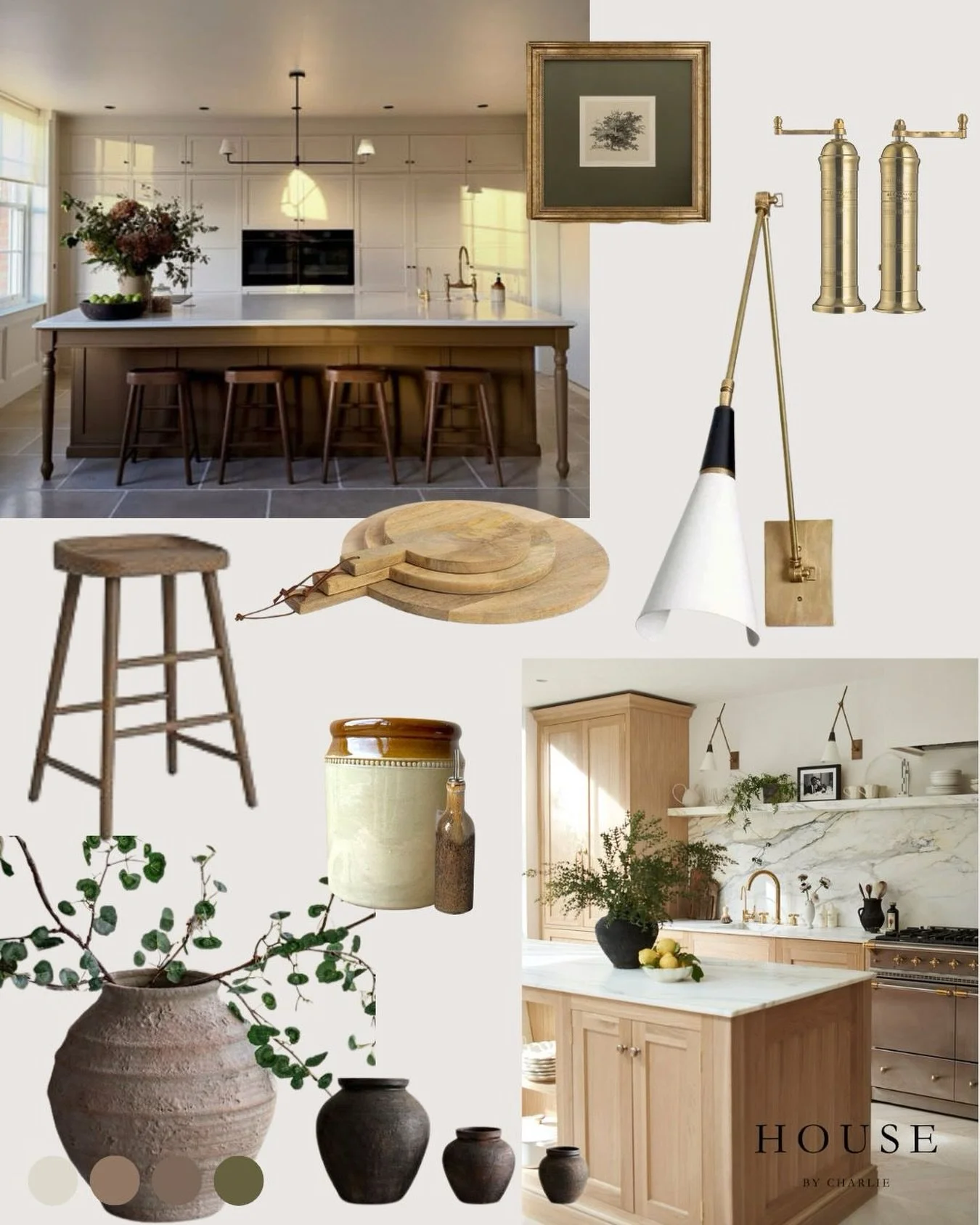 This week I&rsquo;ve been working on three separate kitchen designs, and as you all seem to love the inspirational mood boards I share here, I thought I&rsquo;d put together another one for you 🤍

A little inspiration for looks and feels you could c
