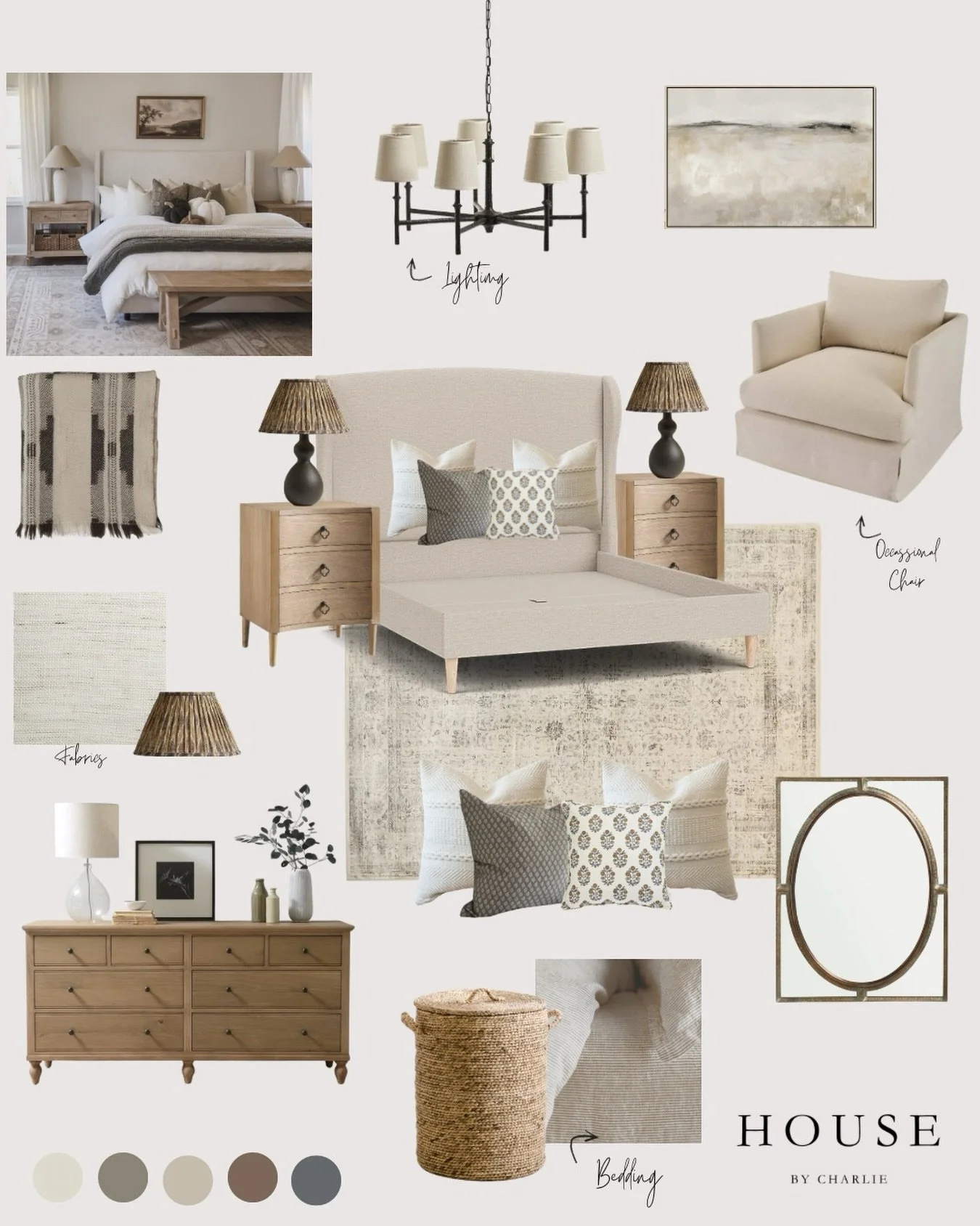 POV: you can shop your entire bedroom design in one click ✨

This is a client&rsquo;s bedroom at the concept stage &mdash; where the vision really starts to come to life. Every piece you see here is clickable and linked, so you can explore, shop, and