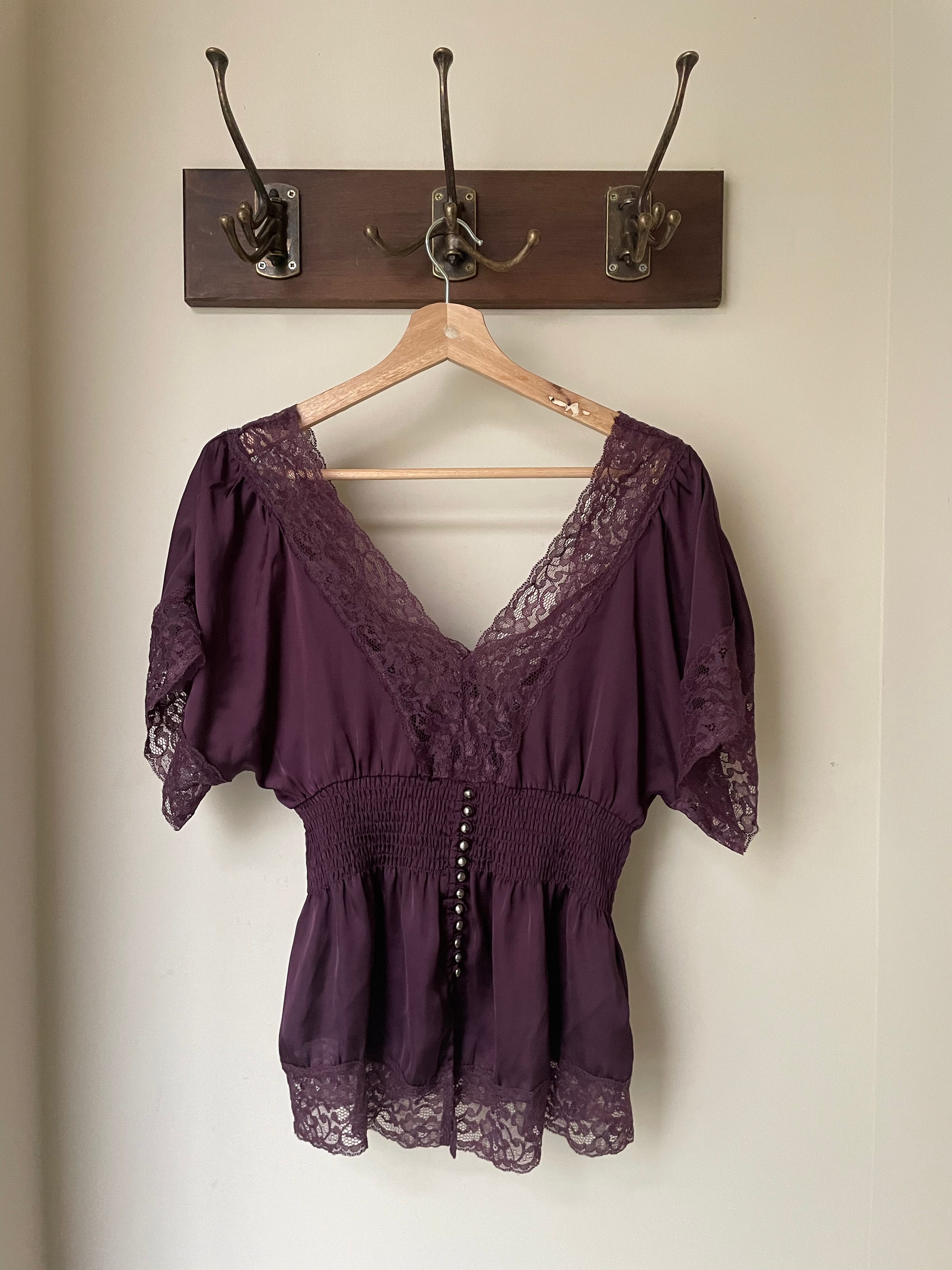 Plum Lace Blouse