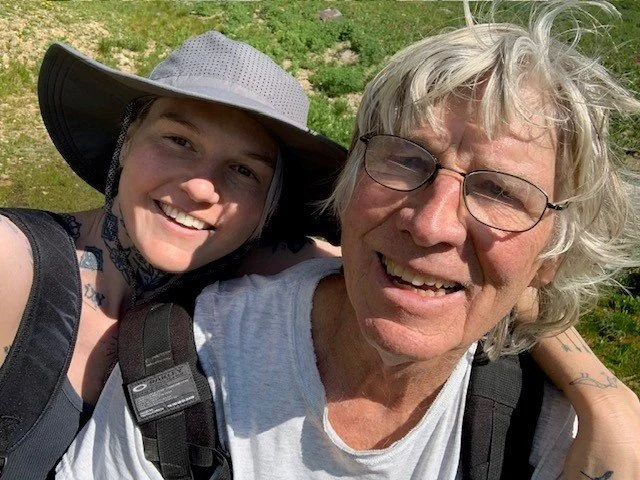 Writer Kent Nelson and his daughter Alvie