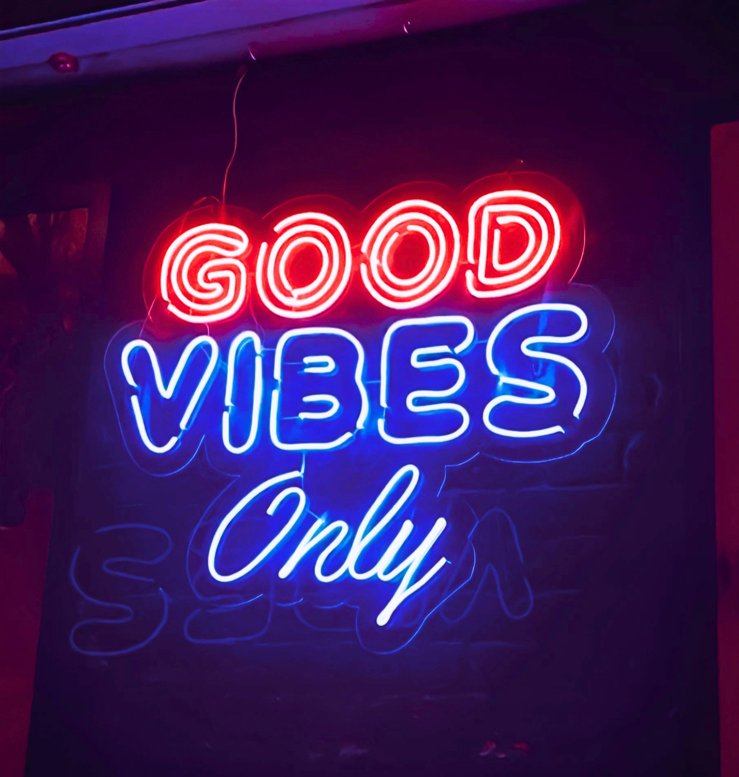 Good vibes only led lights