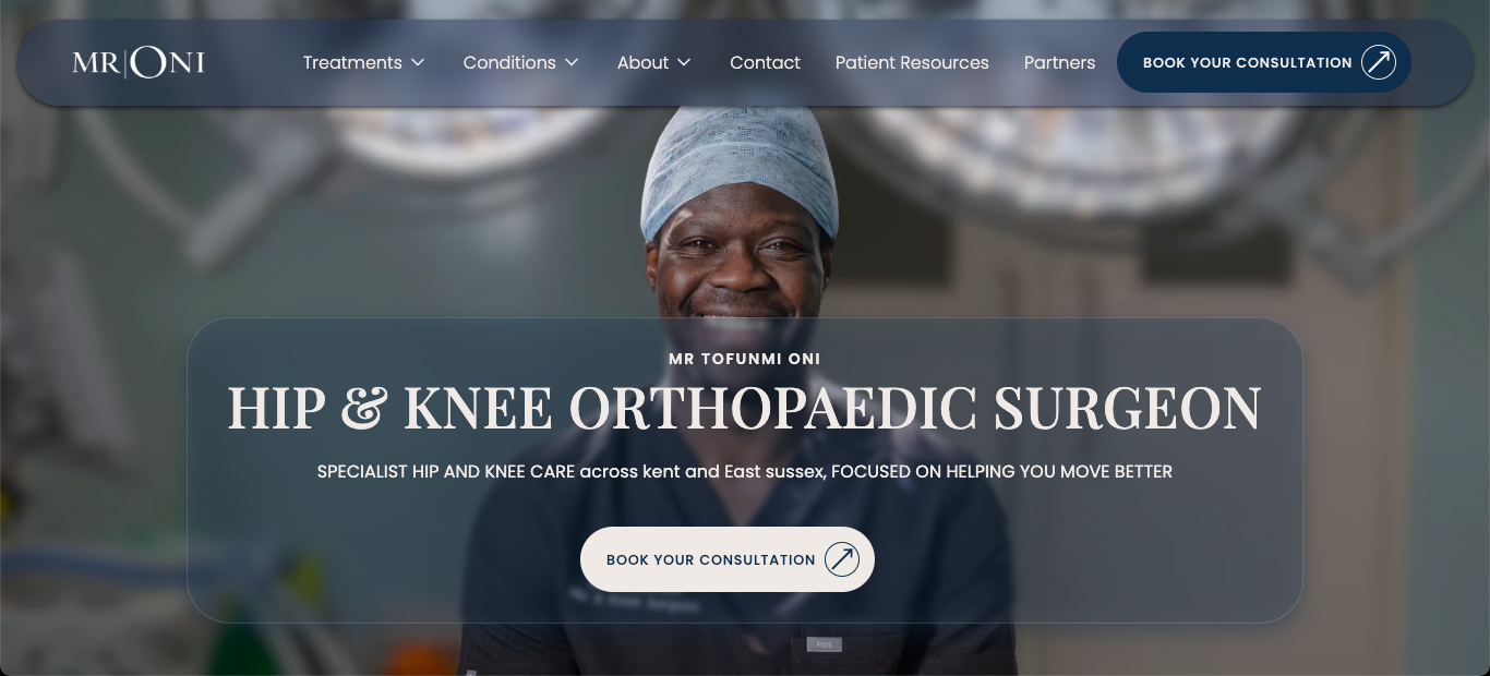 Hip & Knee Surgeon Mr Oni