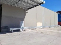 RJL Commercial Fencing & Gates branded vehicle at Verge Safety barrier installation site, showing Australian-made signage