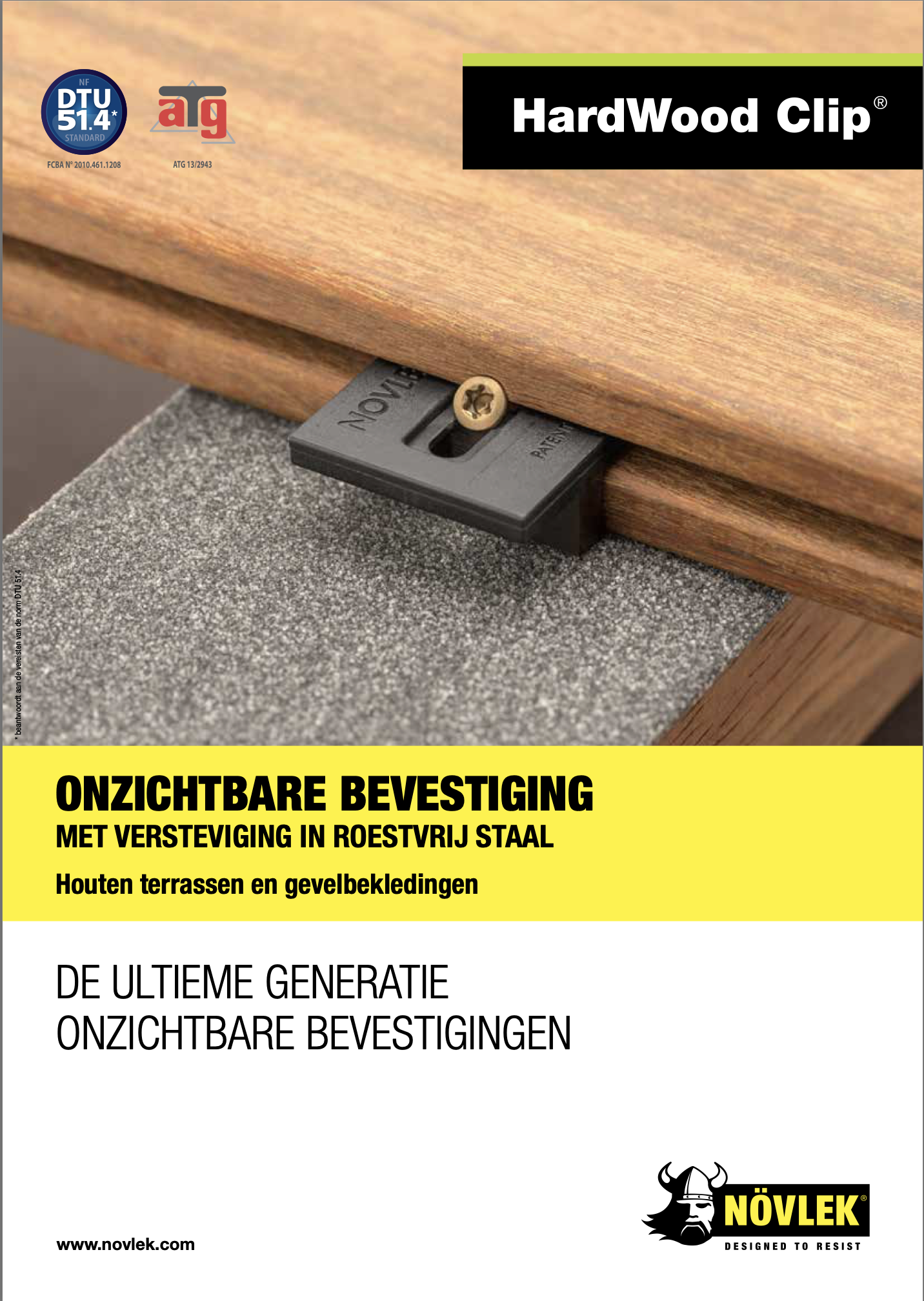 Brochure hardwood clip