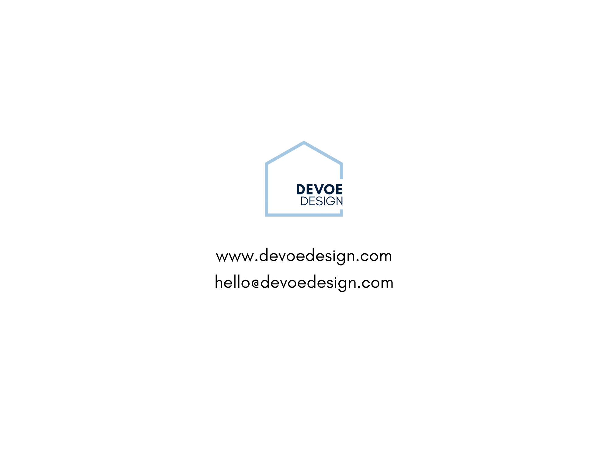 Business card with the logo 'Dove Design,' and contact information including website and email.