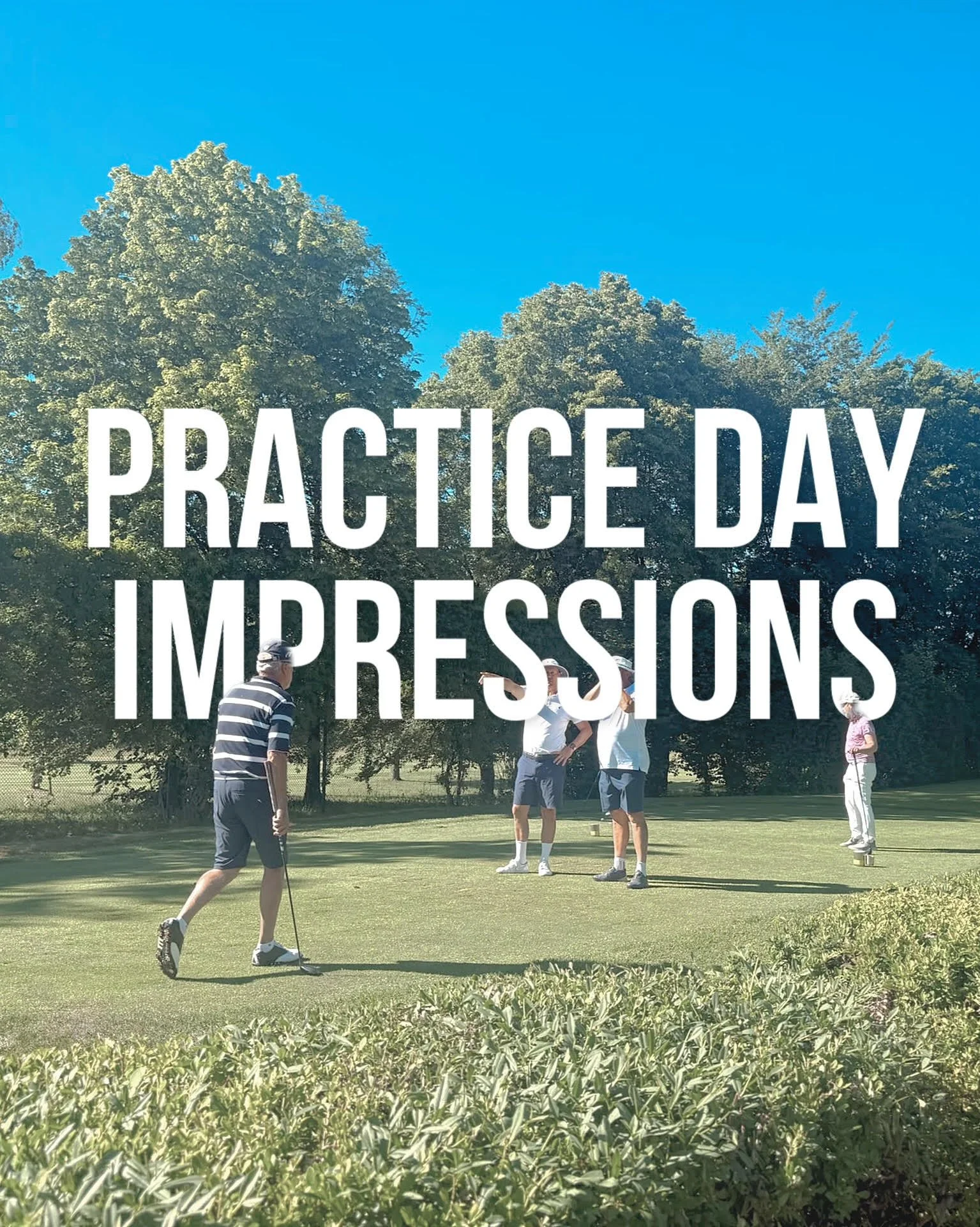 Der erste Practice Day – Trainieren lernen, Golf neu denken