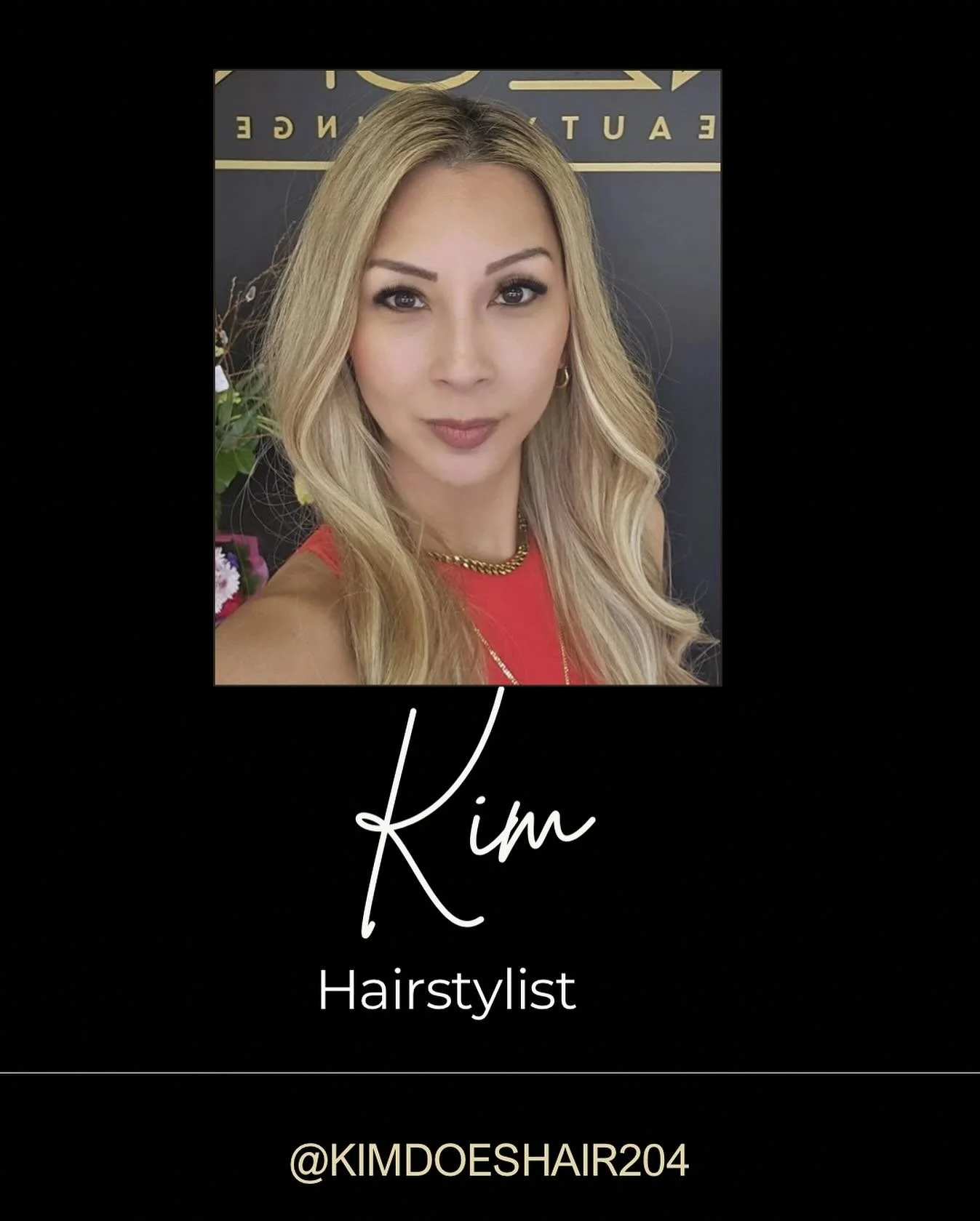 🖤Meet the Team🖤

Kim: With 18 years of experience behind the chair, I am passionate about bringing my clients&rsquo; hair dreams to life. I specialize in blonding techniques and premium hair extensions, including volume wefts, tape-ins, and keratin