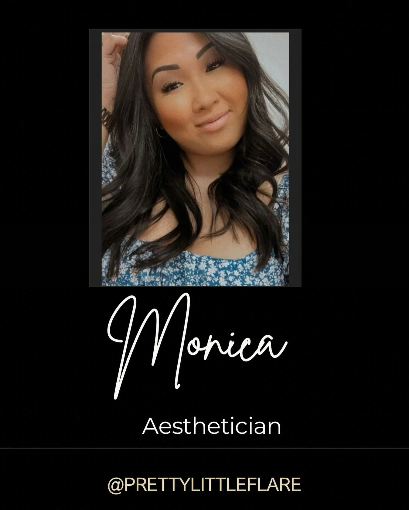 🖤MEET THE TEAM🖤

With over a decade of experience in the beauty industry, Monica has built a career rooted in passion, precision, and genuine care for her clients.

Specializing in lash extensions and nail enhancements, she combines skillful artist