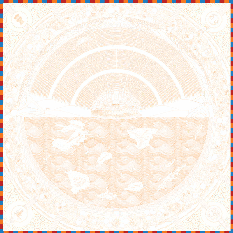 The Theater and the Bay - Golden Hour