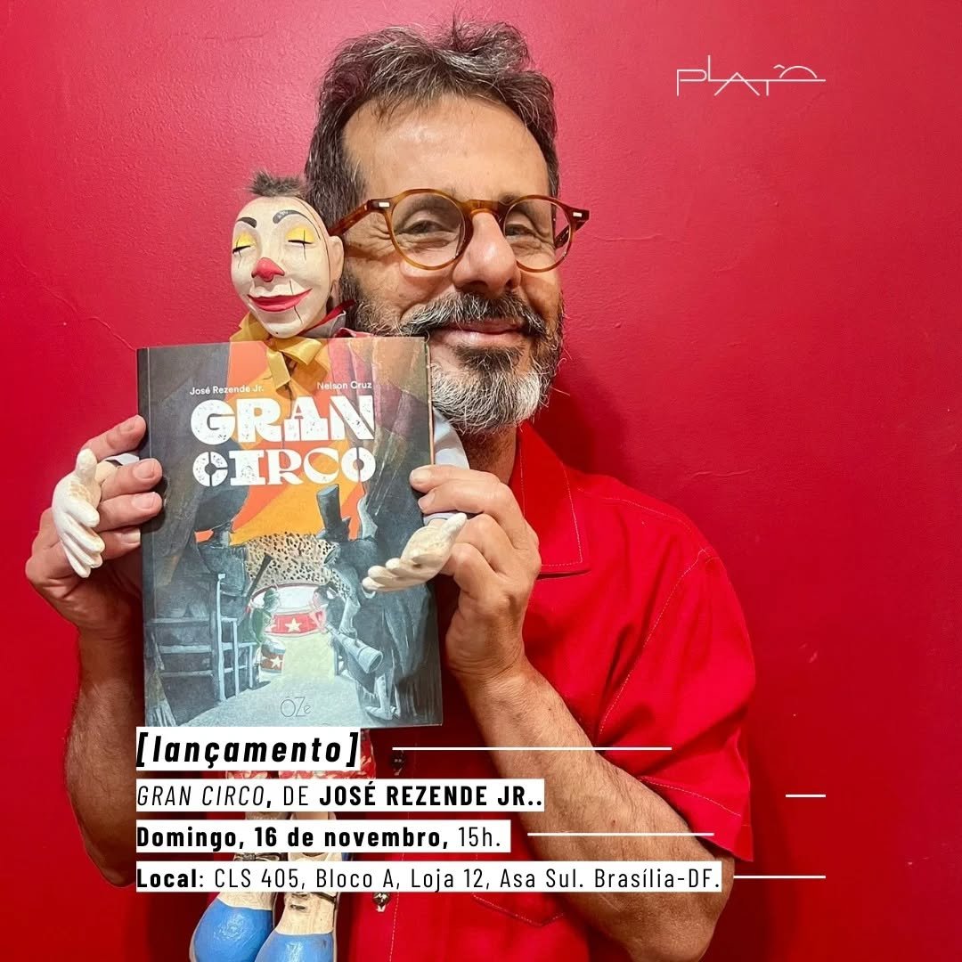 A &Ocirc;Z&eacute; Editora apresenta Gran Circo, novo livro de Jos&eacute; Rezende Jr., com ilustra&ccedil;&otilde;es de Nelson Cruz. A obra narra as aventuras e desventuras da incr&iacute;vel trupe formada pelo palha&ccedil;o Luizim, o m&aacute;gico