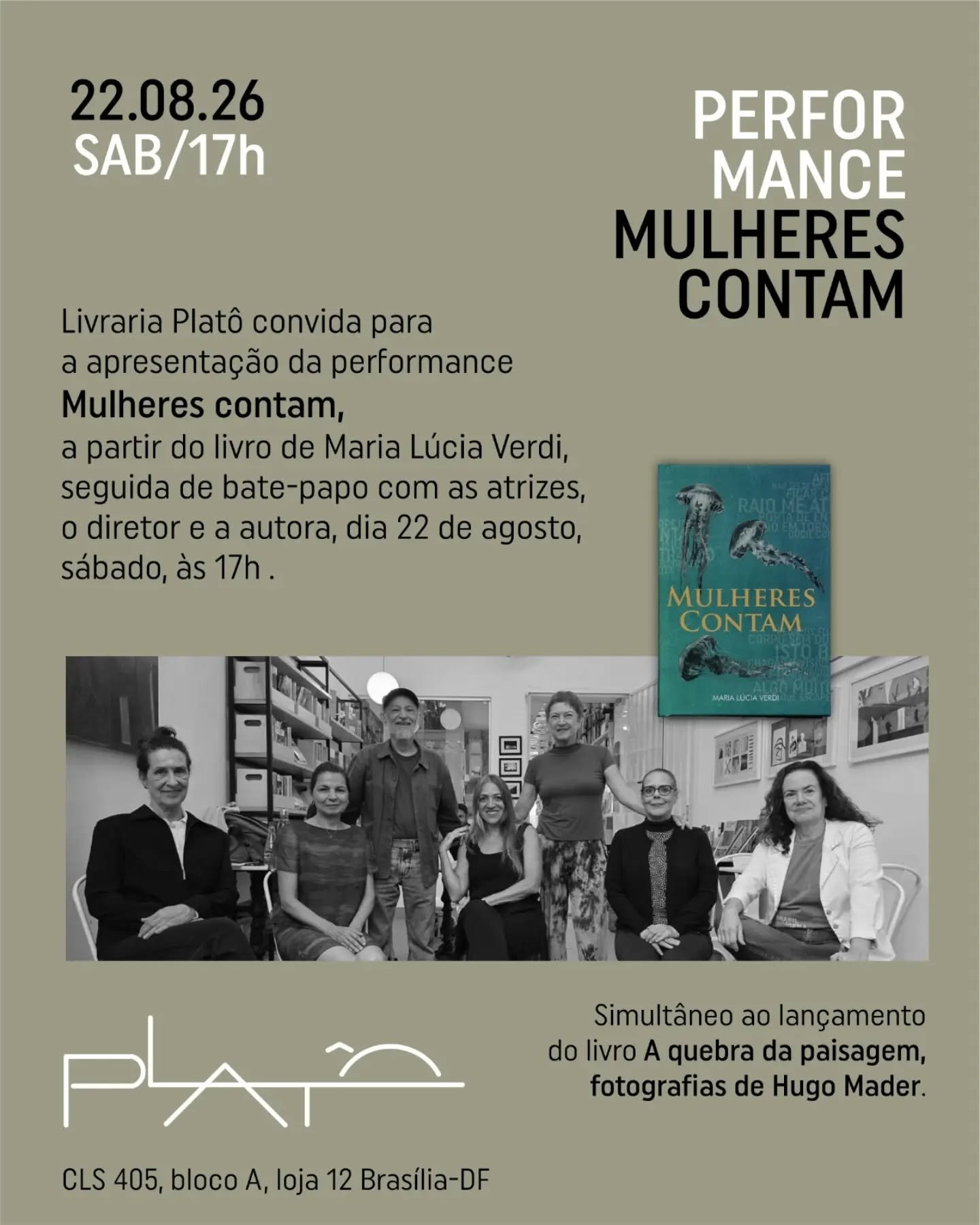 LAN&Ccedil;AMENTO DE LIVROS + PERFORMANCE ✨
Como parte do projeto do livro "Mulheres contam", da escritora Maria L&uacute;cia Verdi, Joao Antonio dirige uma performance com as incr&iacute;veis Adriana Mariz, Bid&ocirc; Galv&atilde;o, Carmem