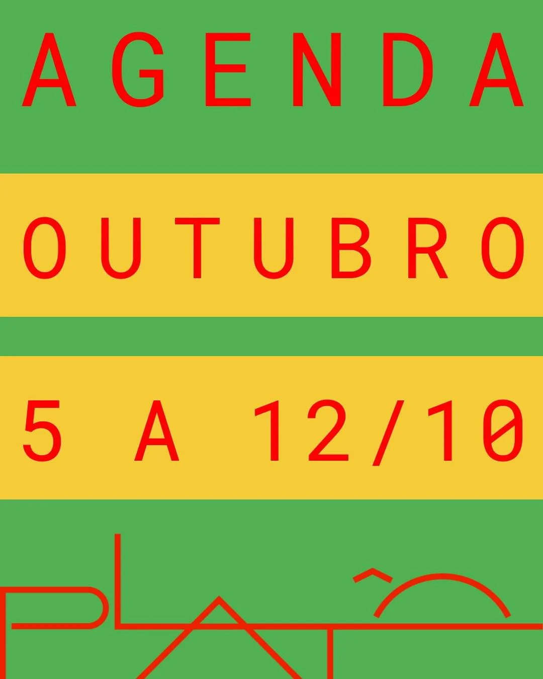 AGENDA DA SEMANA (5 a 12 de OUTUBRO)

Ter&ccedil;a, 6/10, &agrave;s 19h - CLUBE DO LIVRO F&oacute;sforo + Plat&ocirc;, com Ana R&uuml;sche. No encontro desta semana, ser&aacute; discutido o livro de contos O bom mal, da escritora argentina Samanta Sc