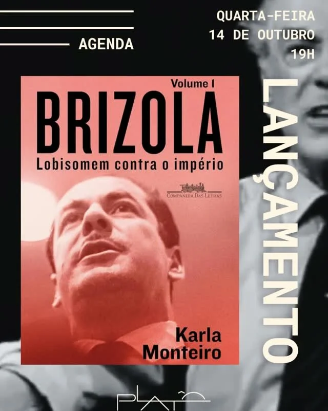 LAN&Ccedil;AMENTO + BATE-PAPO

Na quarta-feira, 14/10, &agrave;s 19h, tem lan&ccedil;amento de BRIZOLA, Lobisomem contra o imp&eacute;rio (Cia das Letras), de Karla Monteiro. 

A autora conversa com Guilherme Amado sobre Brizola, sua vida e trajet&oa