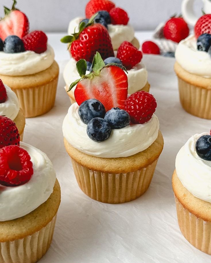 Fruit cupcakes