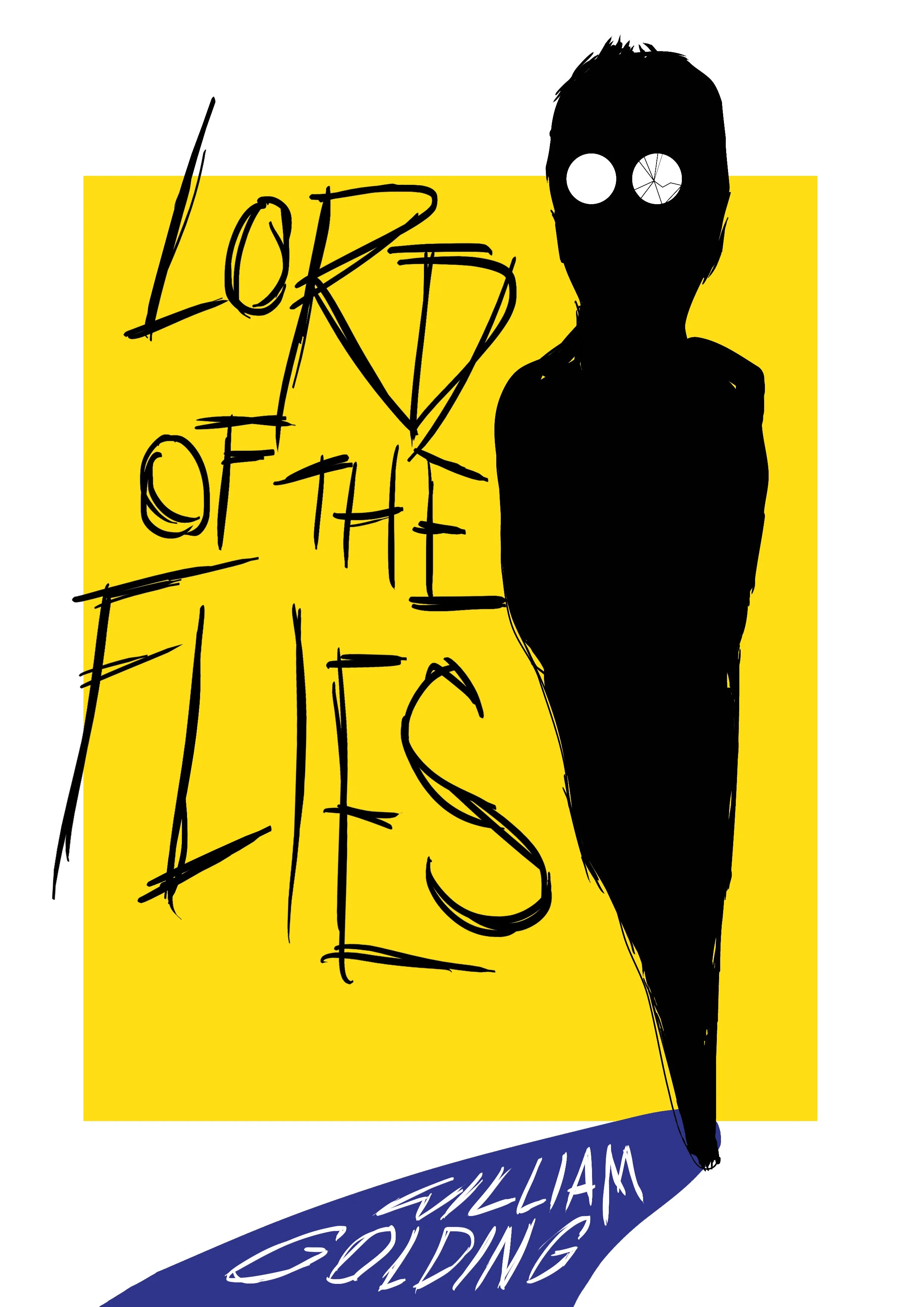 lord of flies concept book cover design illustration digital drawing