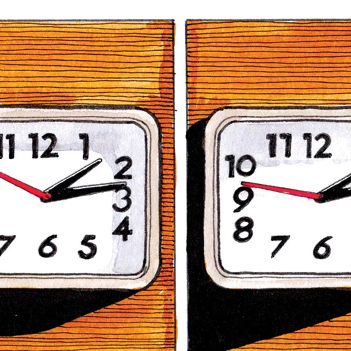 clock comic book illustration drawing