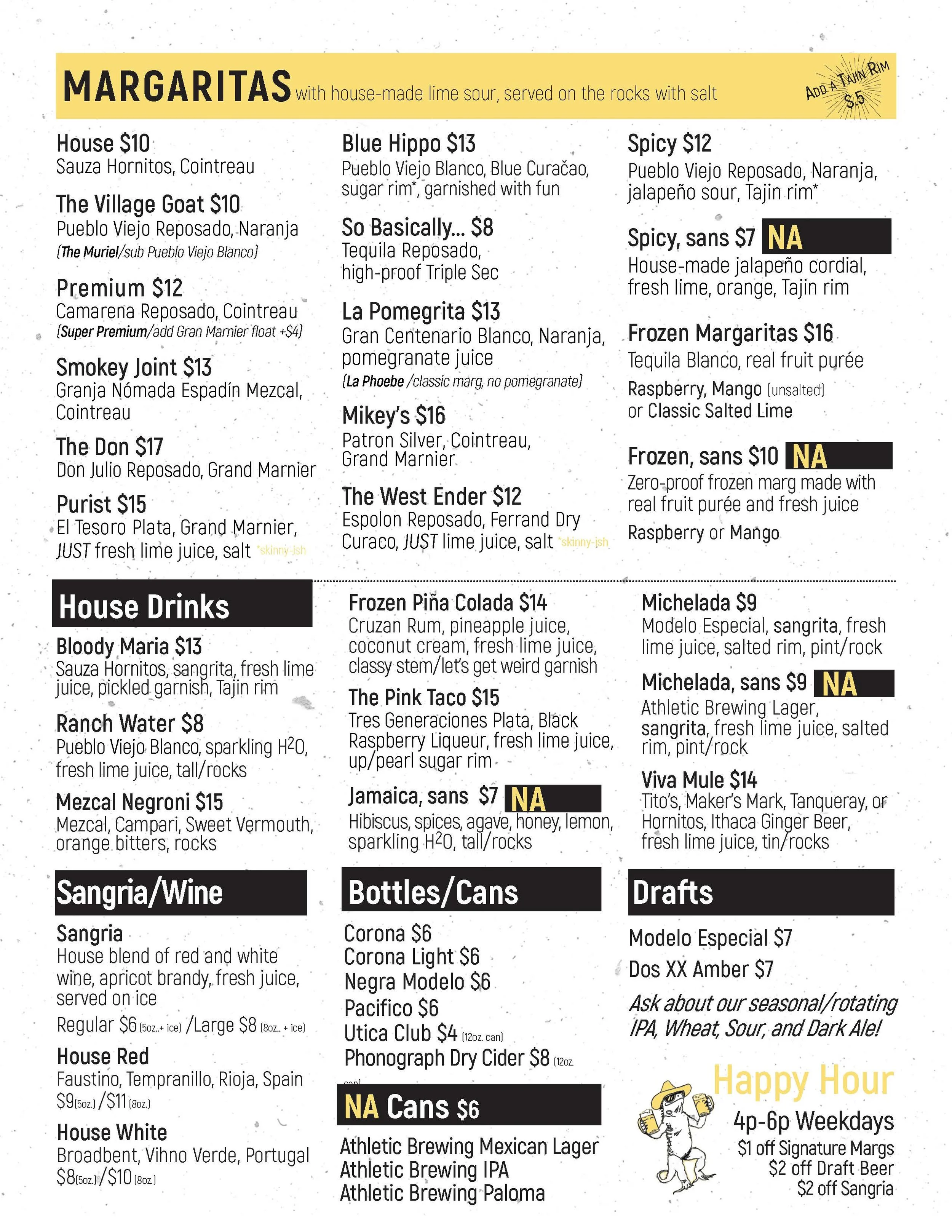 margaritas and cocktails
