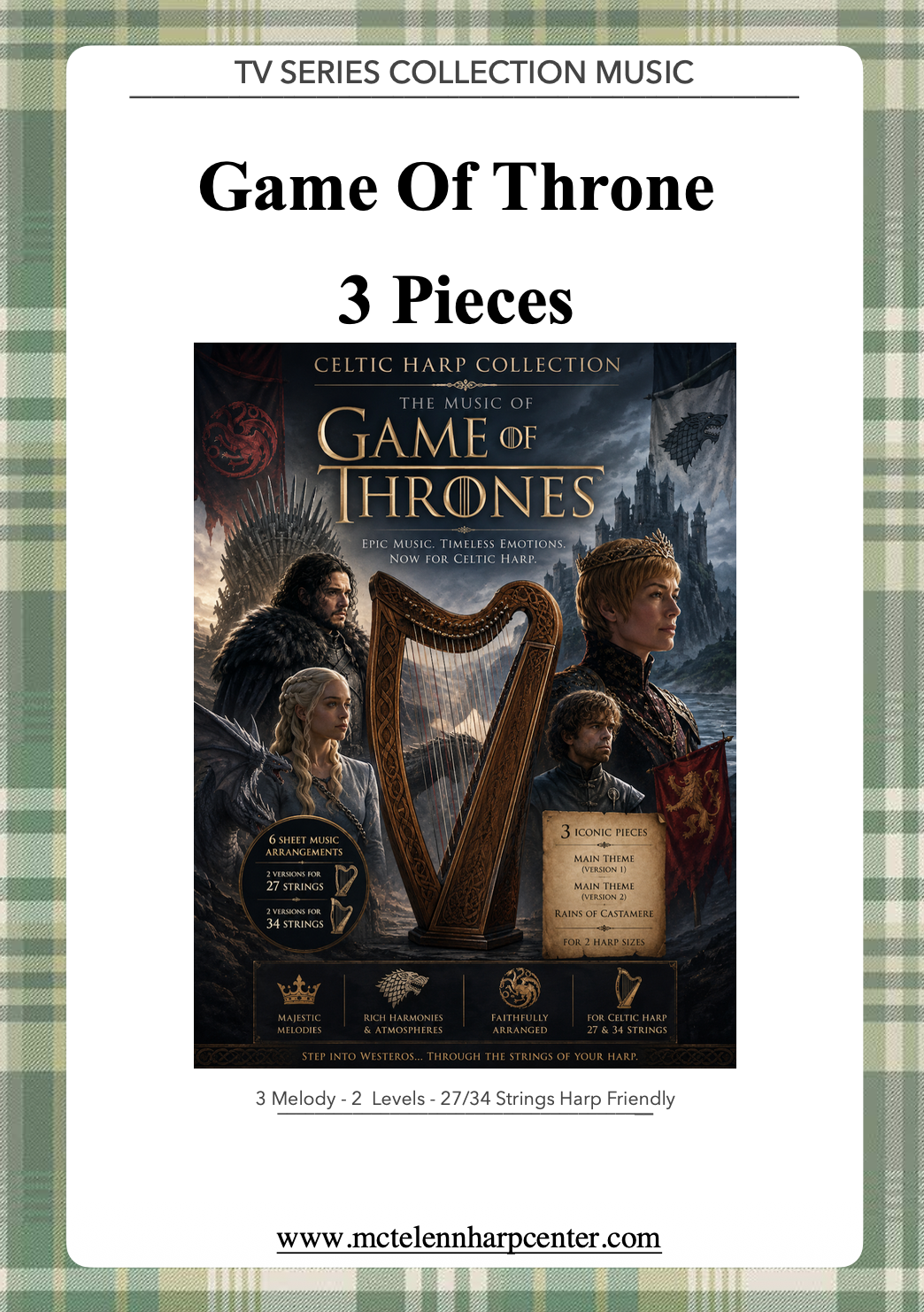Game Of Throne Collection – 3 Pieces
