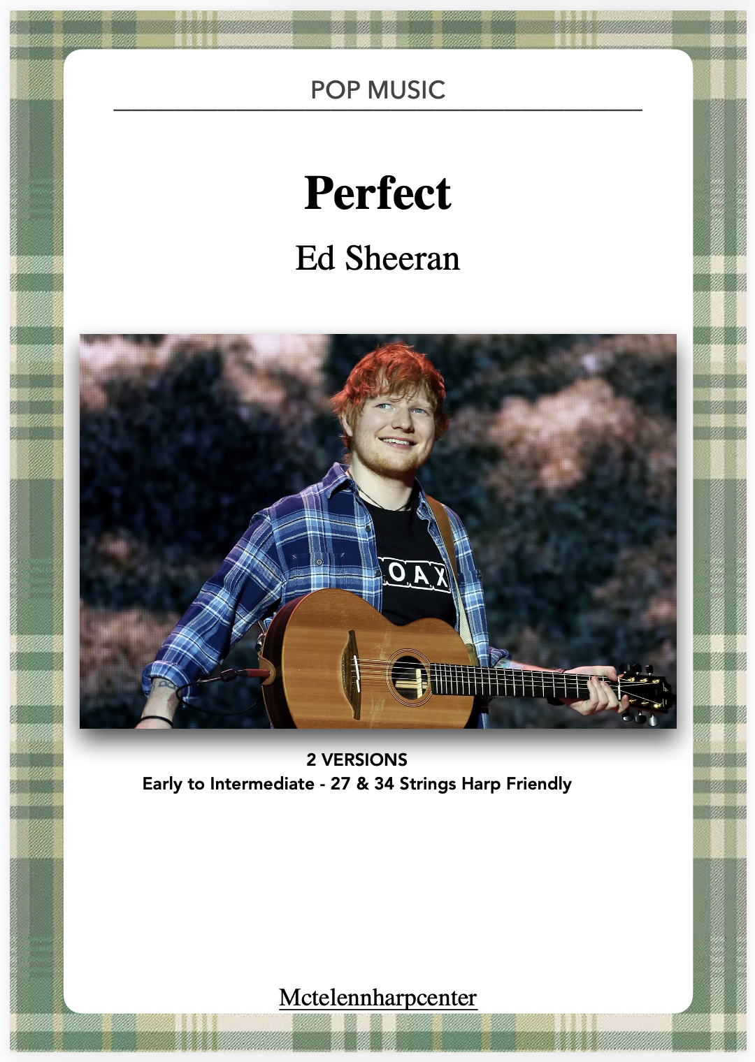 Perfect – Ed Sheeran - 2 Versions - 27 & 34 Strings Harp (2026)
