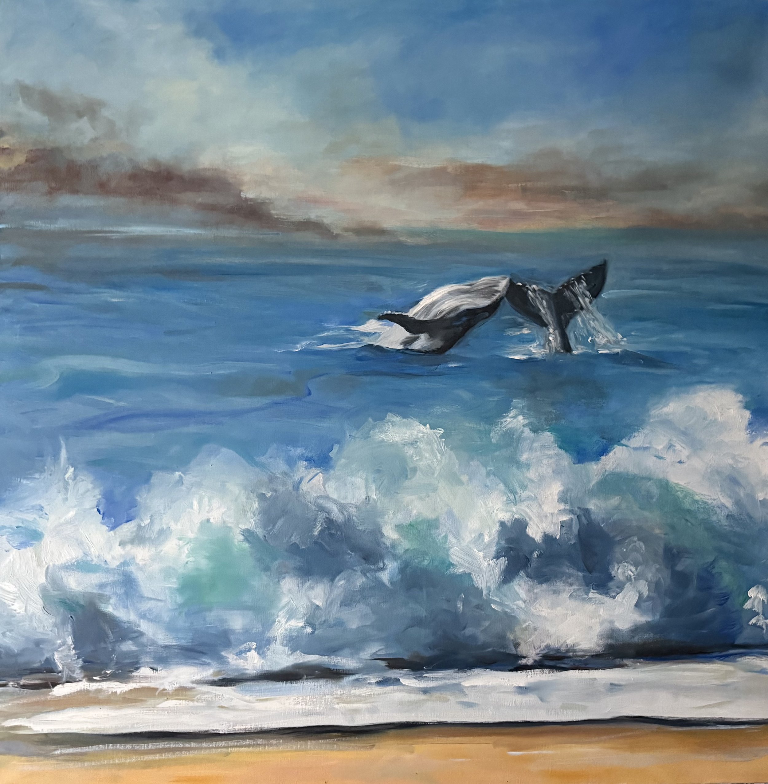 OIl Painting The Carmel River Beach Bay Gift.jpeg