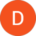 Orange circle with the letter 'D' in the center.