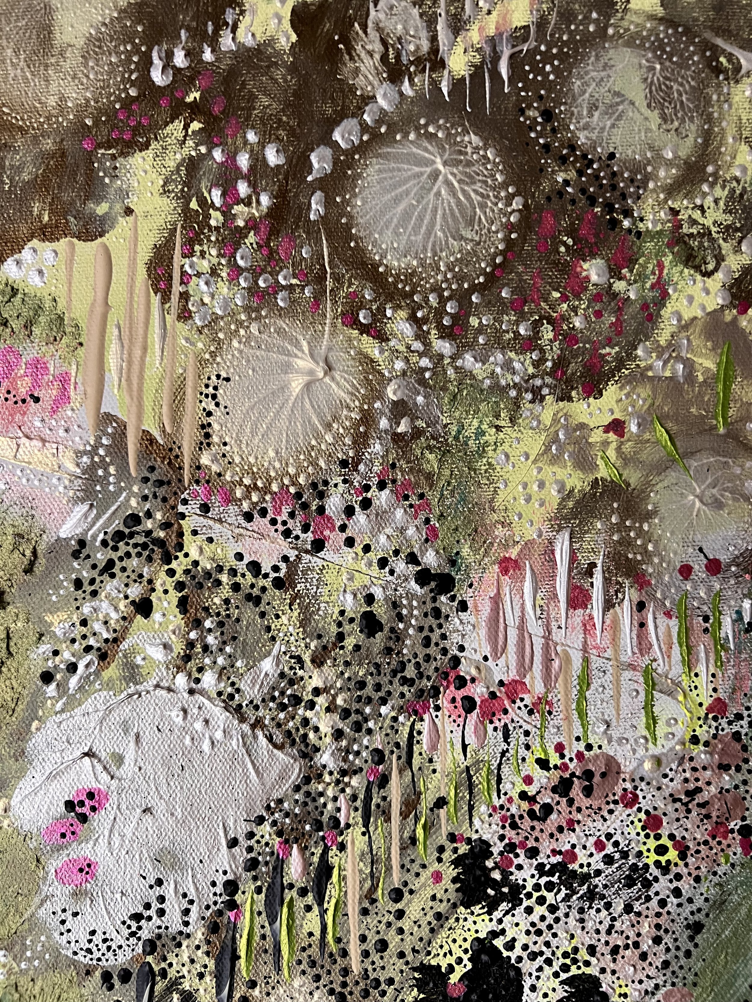  Broken Open 
2025-2026 
Acrylic & oil on canvas 
3' x 4' (36 x 48 in)