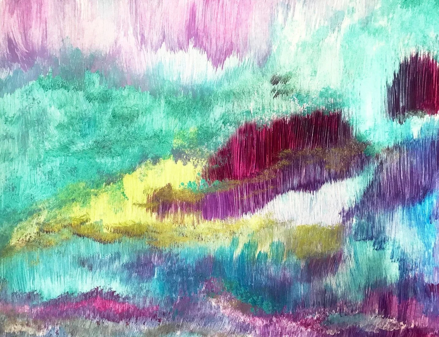 Cloud Formation Linked to Air Pollution
Acrylic on paper
26,7 x 35,6 cm (10.5 x 14 in)