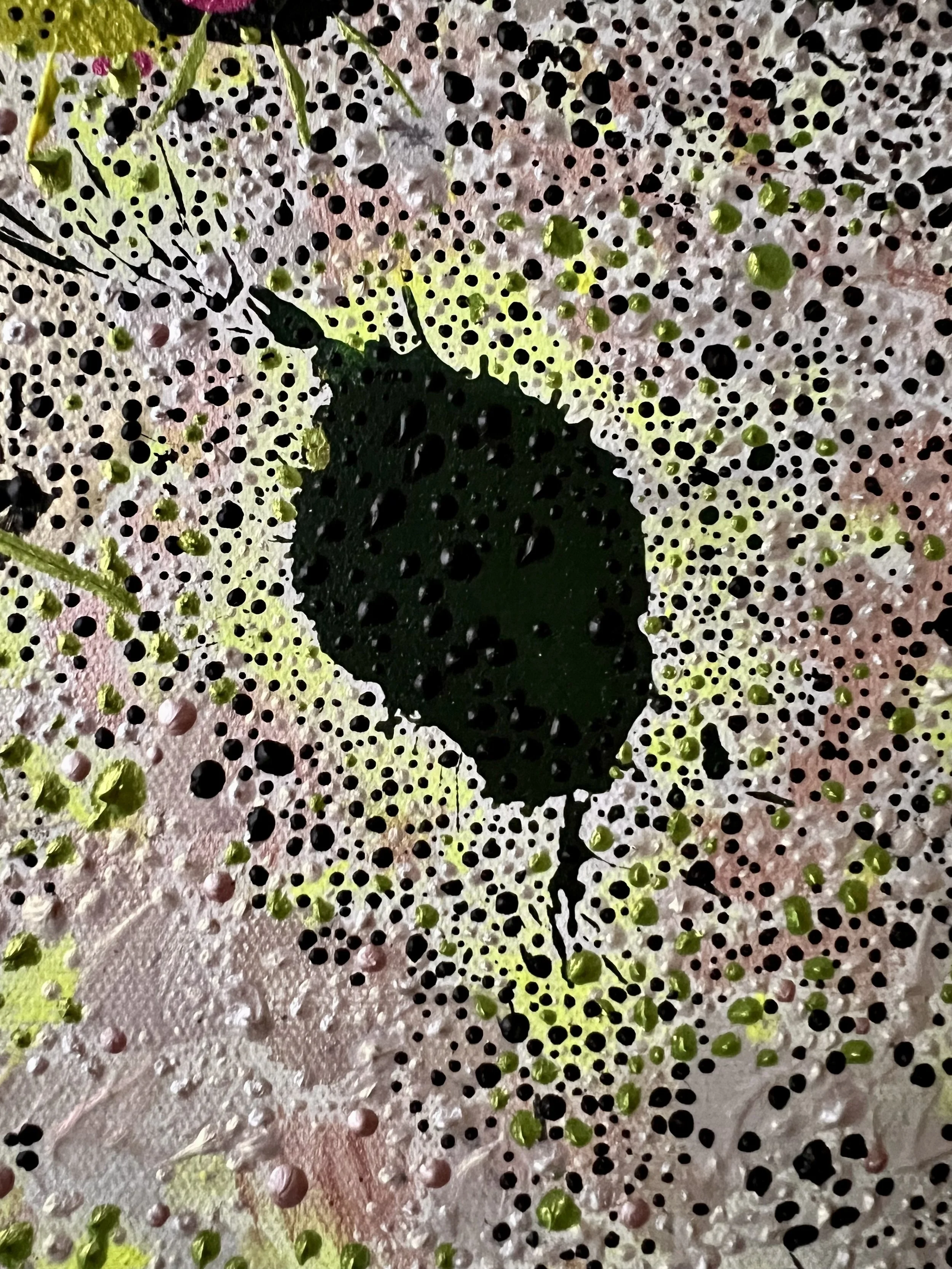  Broken Open 
2025-2026 
Acrylic & oil on canvas 
3' x 4' (36 x 48 in)