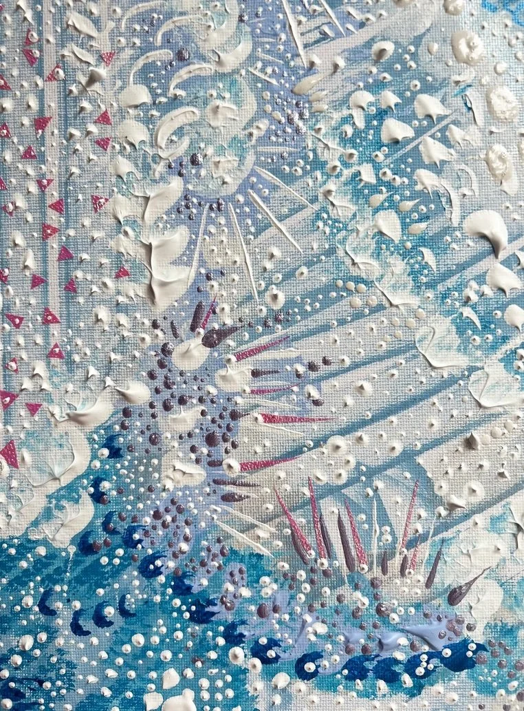 Where Water and Wave Are One
2024
Mixed media on canvas
45,5 x 61 cm (18 x 24 in)