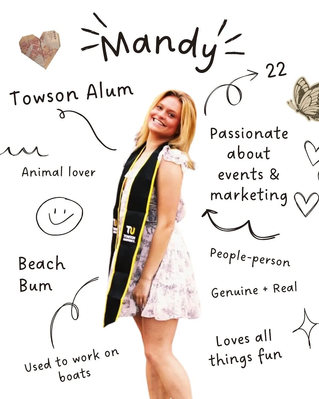 Meet Mandy🐚 - Founder of The BAYA Collective.

I started on boats, learned calm in the chaos, and somehow turned that energy into designing celebrations that feel effortless, meaningful and full of life. 

Through BAYA, I get to blend creativity, co