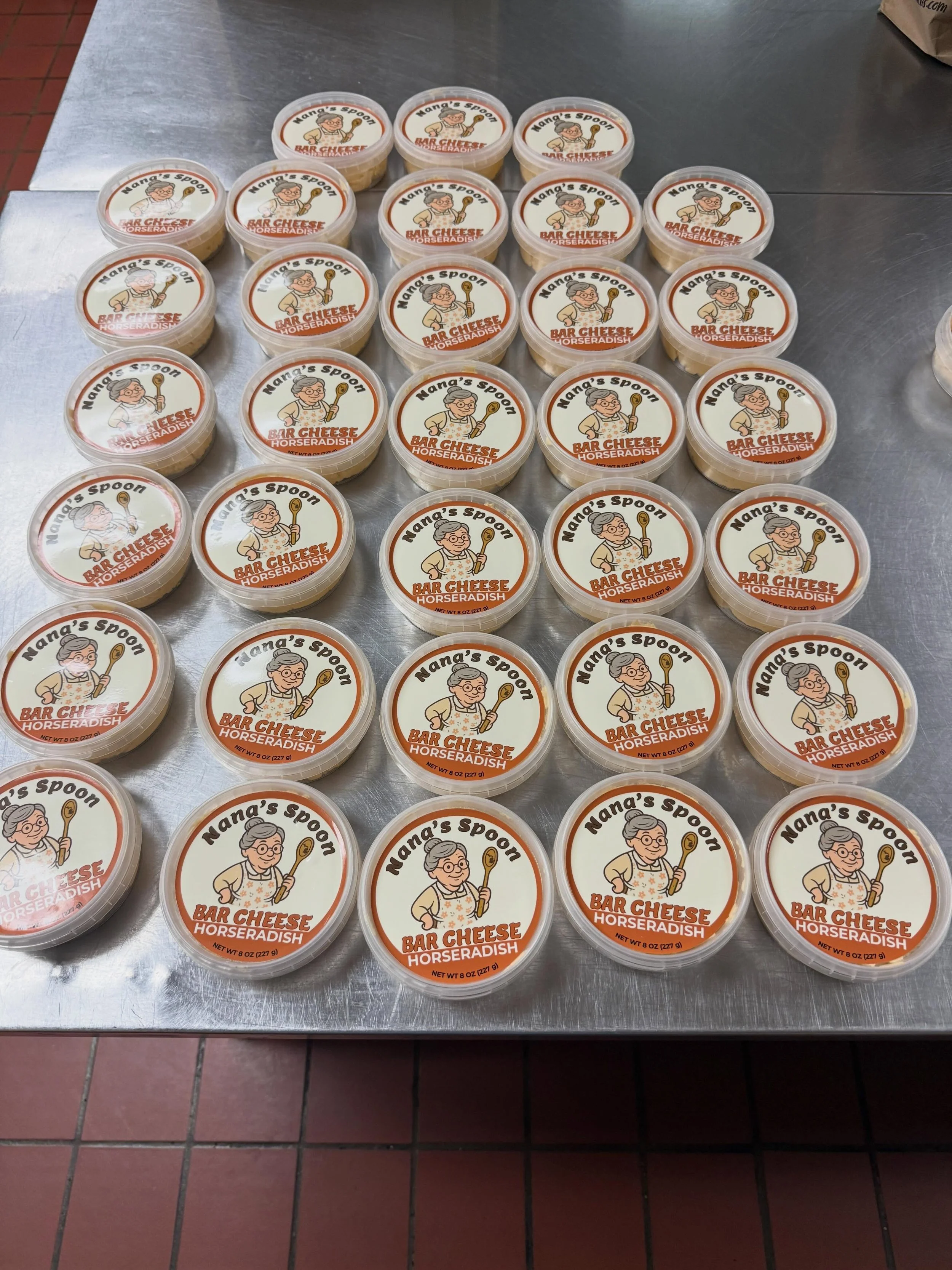 Fresh batch. Just in time for Father&rsquo;s Day weekend.

Nana&rsquo;s Spoon Horseradish Bar Cheese is made and ready for pickup today.

Perfect with crackers, pretzels, burgers, sandwiches, and a cold beverage while celebrating Dad.

Limited quanti