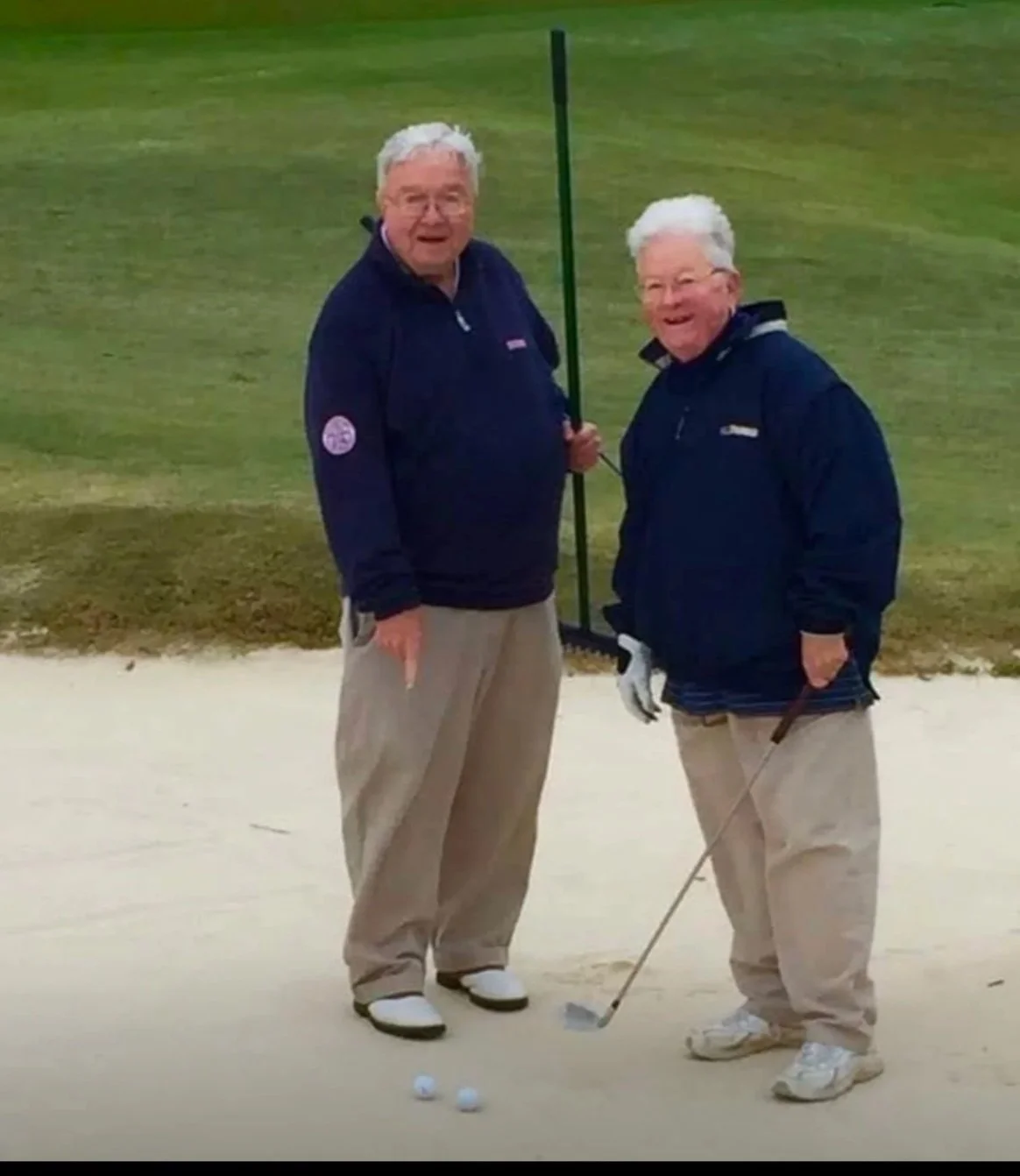 Father Doyle with sister Mary Ellen golf course