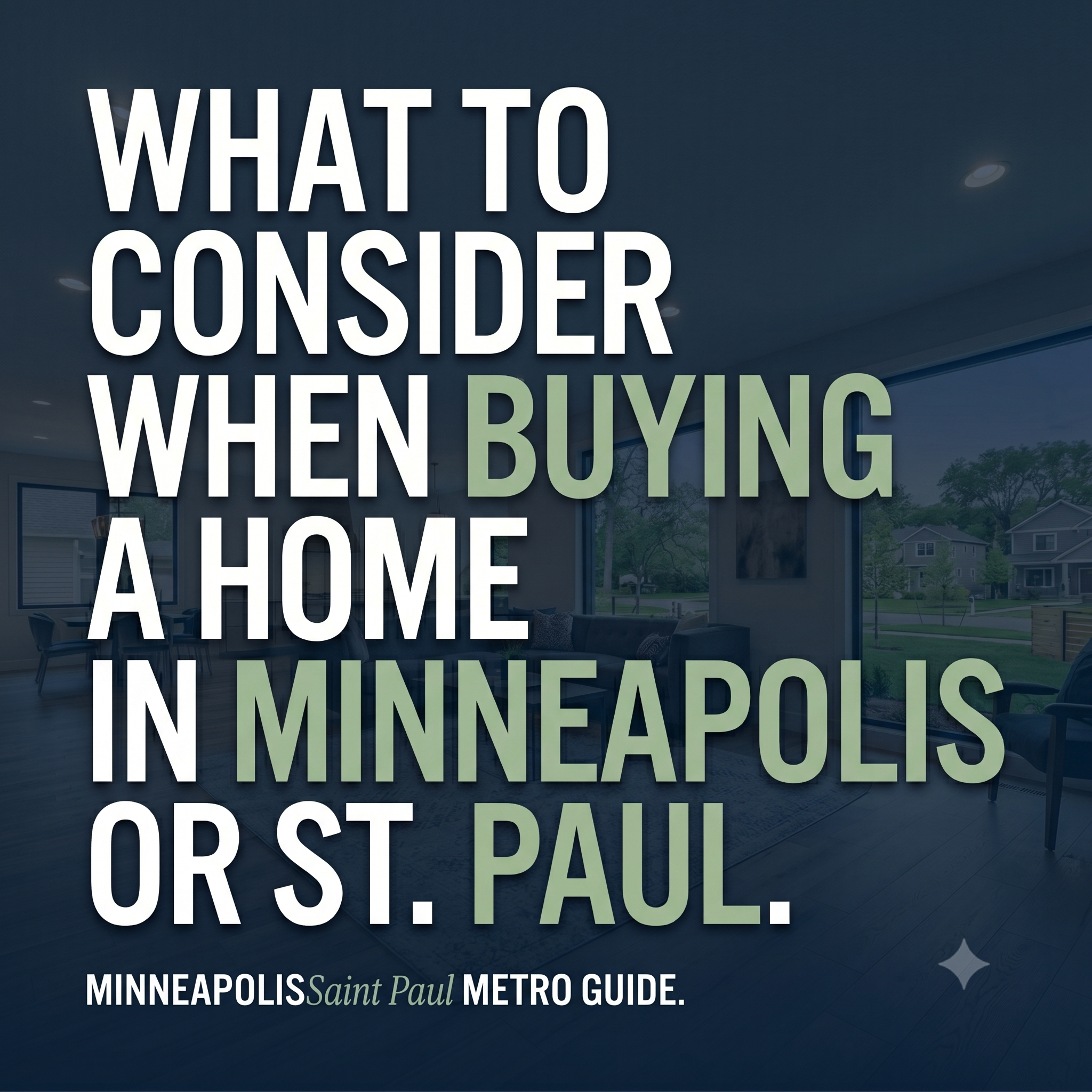 What to Consider When Buying a Home in Minneapolis or St. Paul
