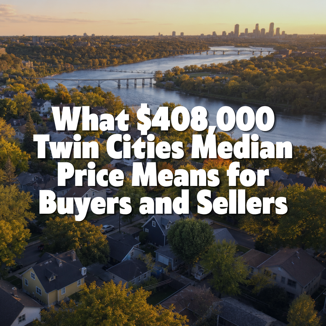 What $408,000 Twin Cities Median Price Means for Buyers and Sellers