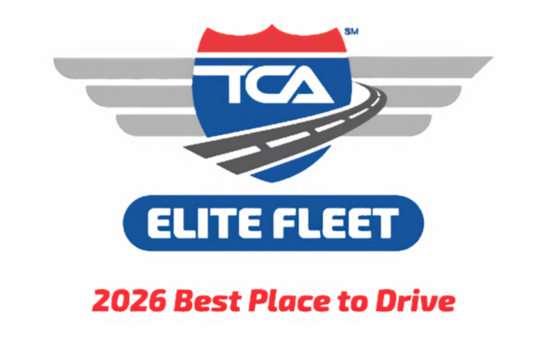 Truckload Carriers Association logo with the text "Elite Fleet" and "2026 Best Places to Drive"