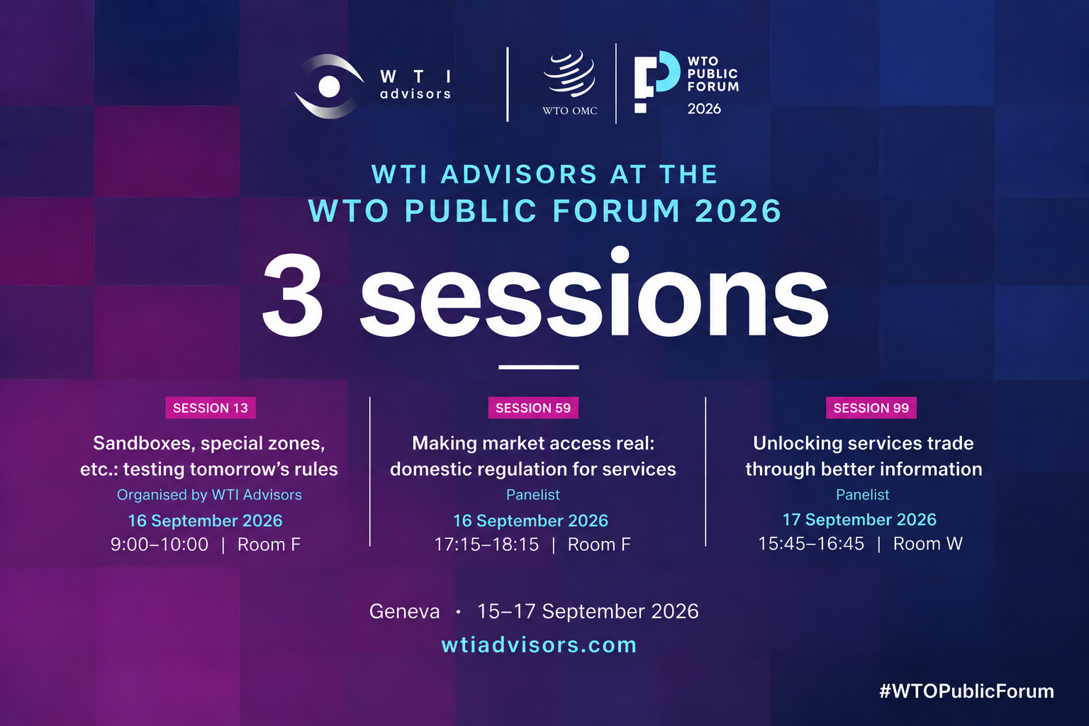 WTO Public Forum 2026: It’s All About Services!