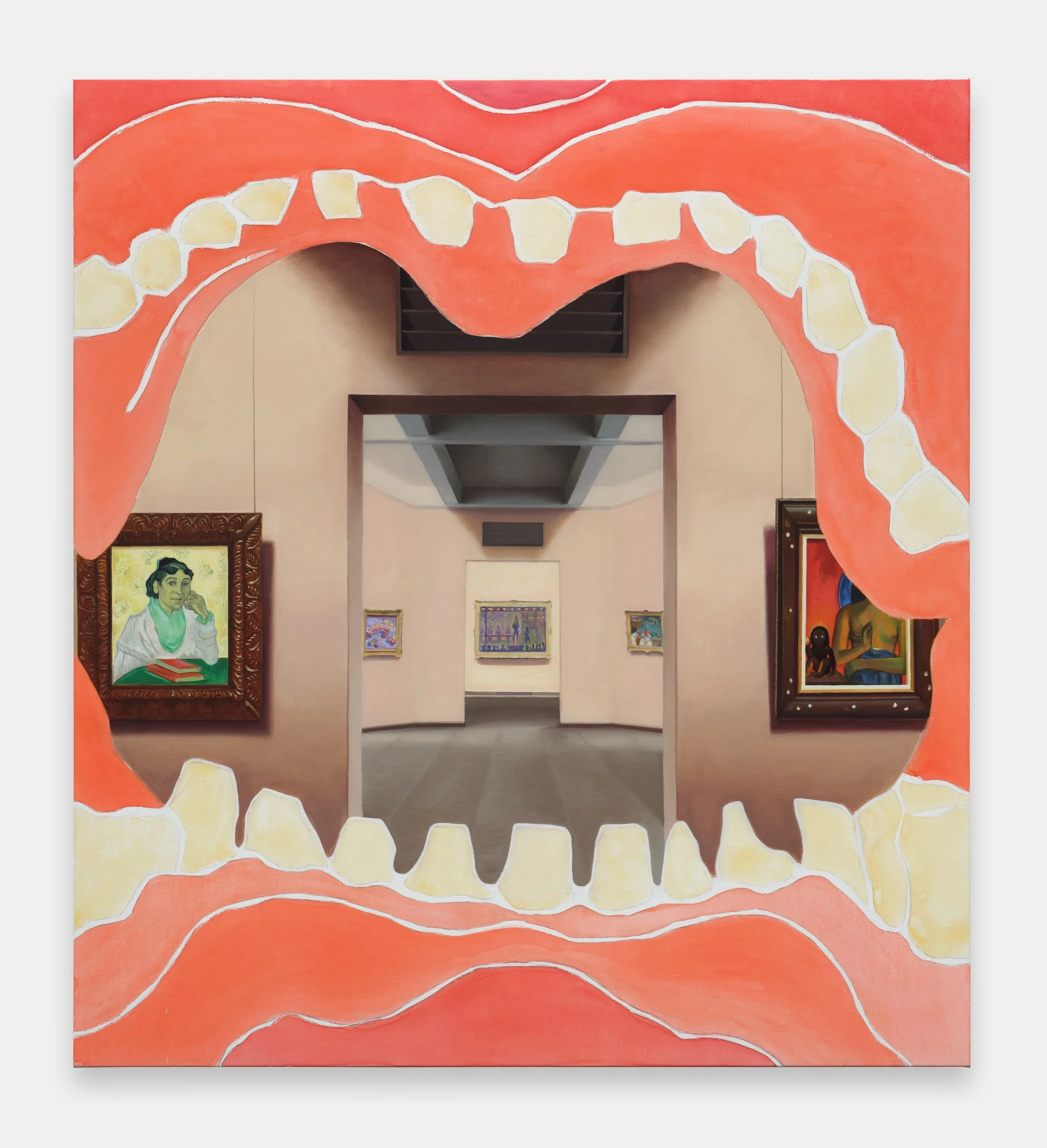 First Impression
2026
Oil and acrylic on linen
160 x 145 x 3.6 cm
63 x 57 1/8 x 1 3/8 in
Photograph by Eva Herzog